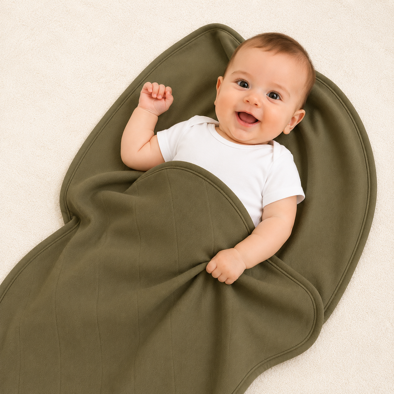 Manta Blanket Bebê 100% Algodão Laço Bebê - Verde