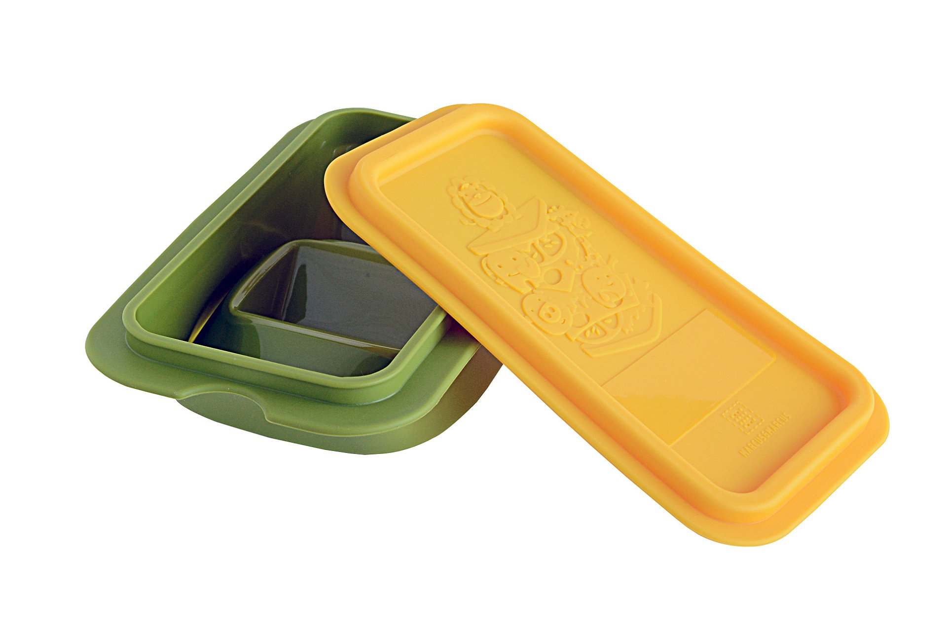 Porta Sanduíche em Silicone Girafa Lola Amarelo - Marcus & Marcus
