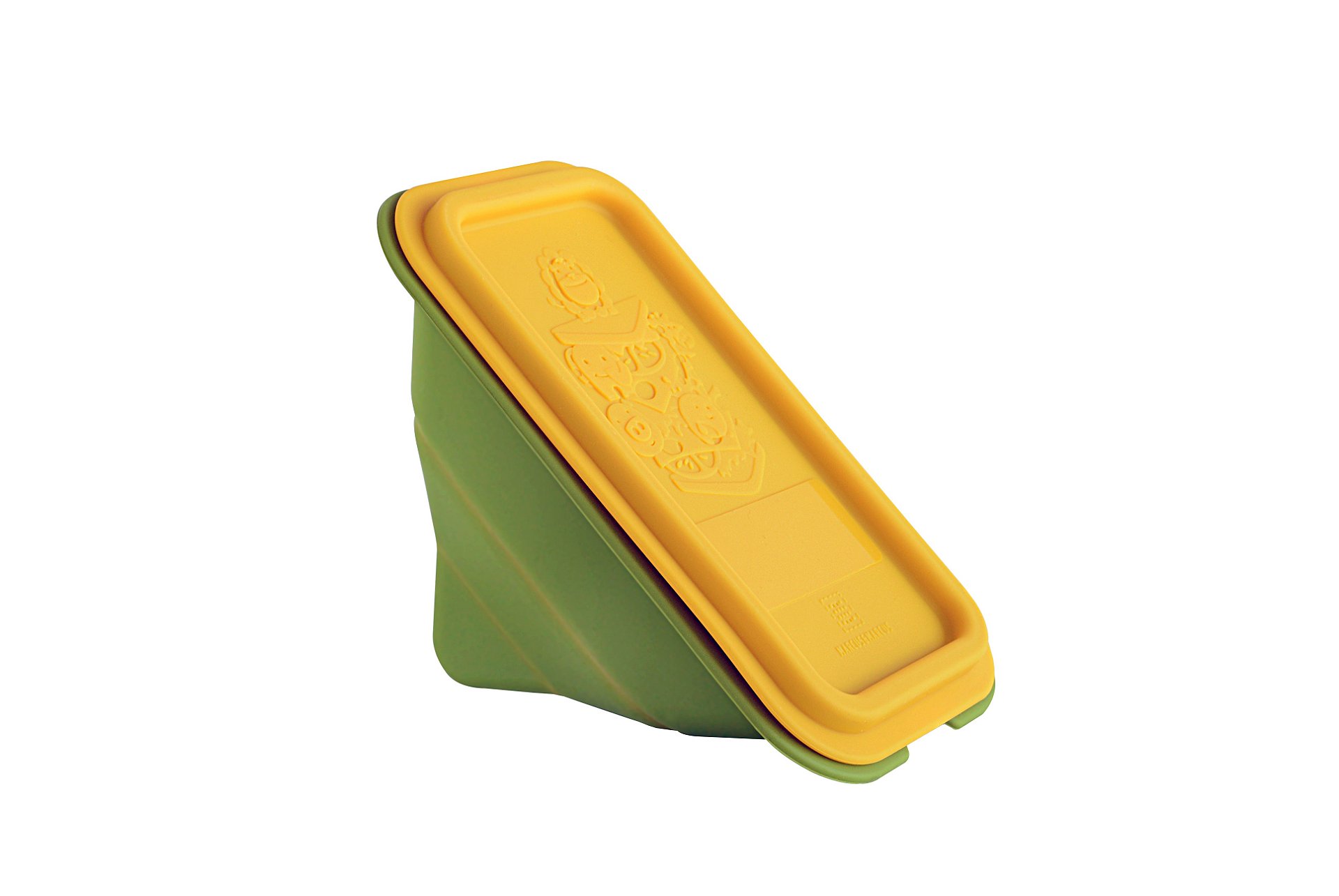 Porta Sanduíche em Silicone Girafa Lola Amarelo - Marcus & Marcus
