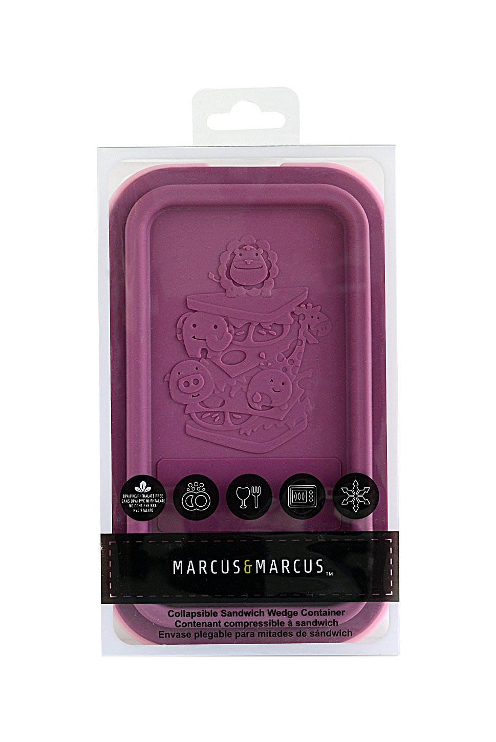 Porta Sanduíche em Silicone Porquinha Pokey Rosa - Marcus & Marcus