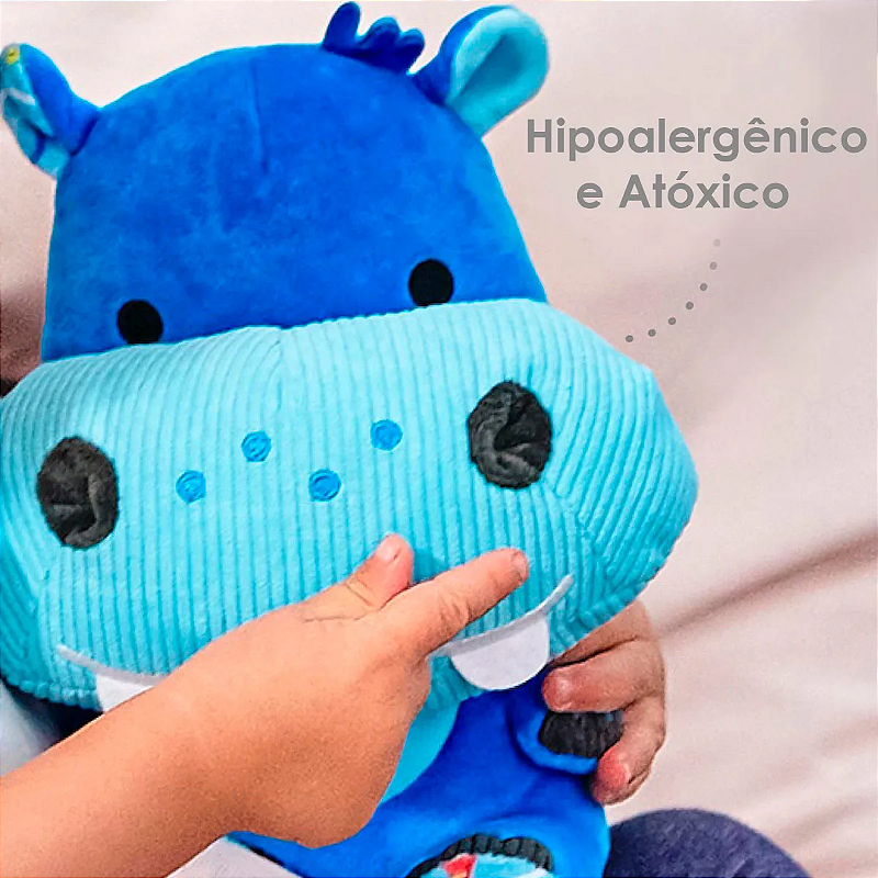 Baby Open Box - Pelúcia Hipopótamo Lucas Marcus & Marcus