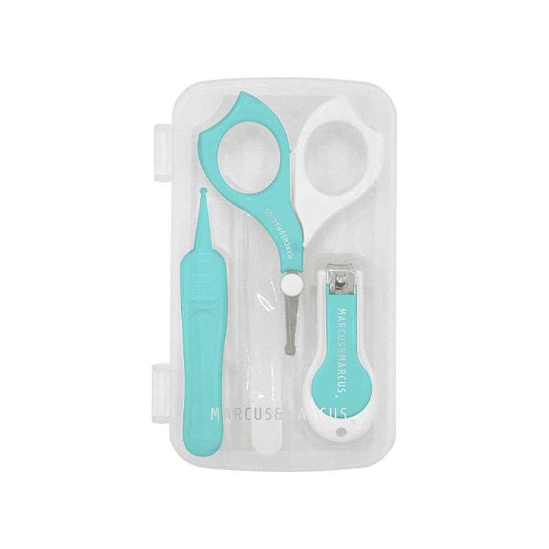 Baby Open Box - Kit Higiene e Manicure do Bebê Azul - Marcus & Marcus