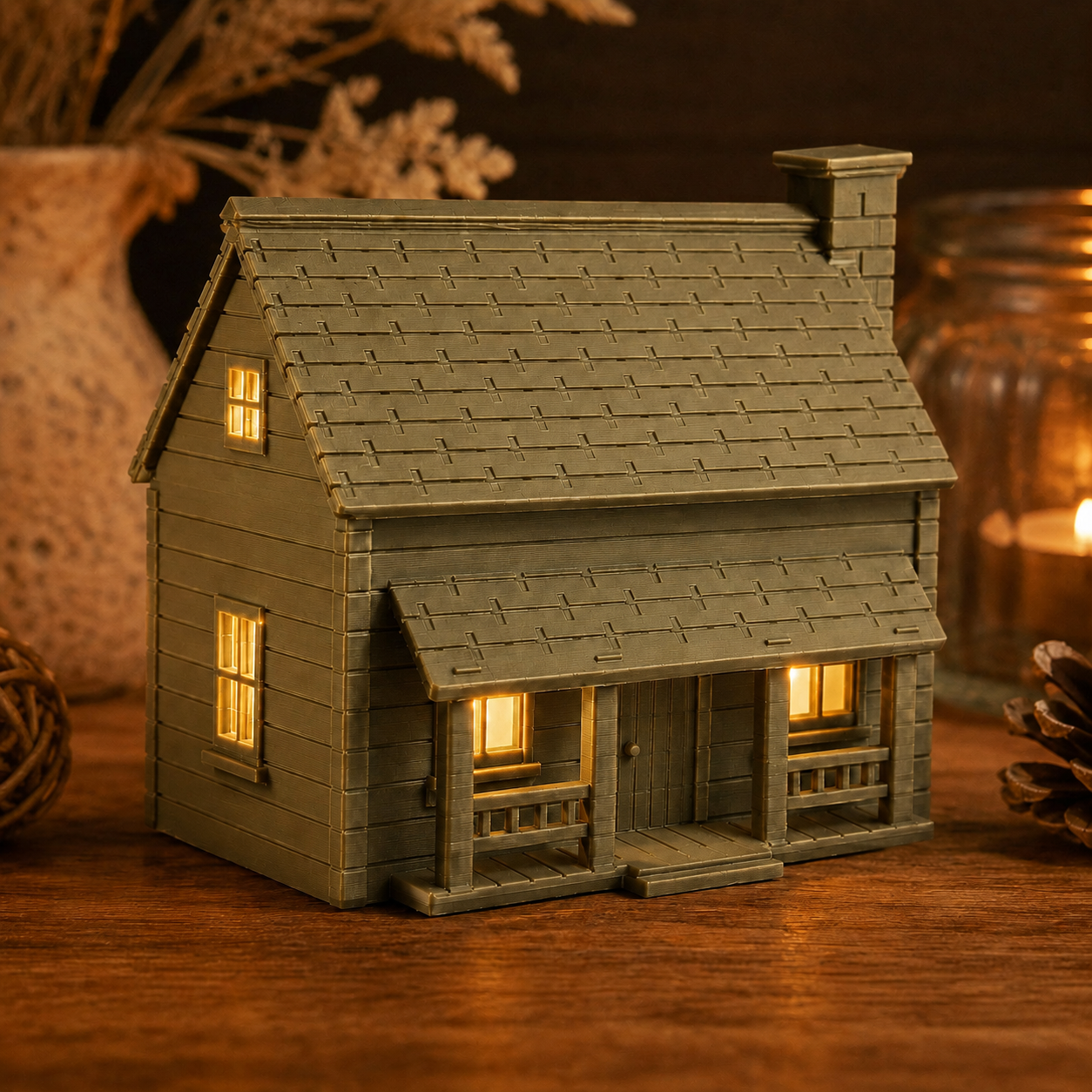 Casinha Decorativa da Pradaria com Iluminação Criandê