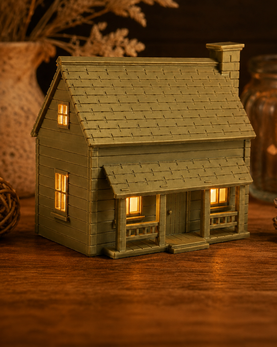 Casinha Decorativa da Pradaria com Iluminação Criandê