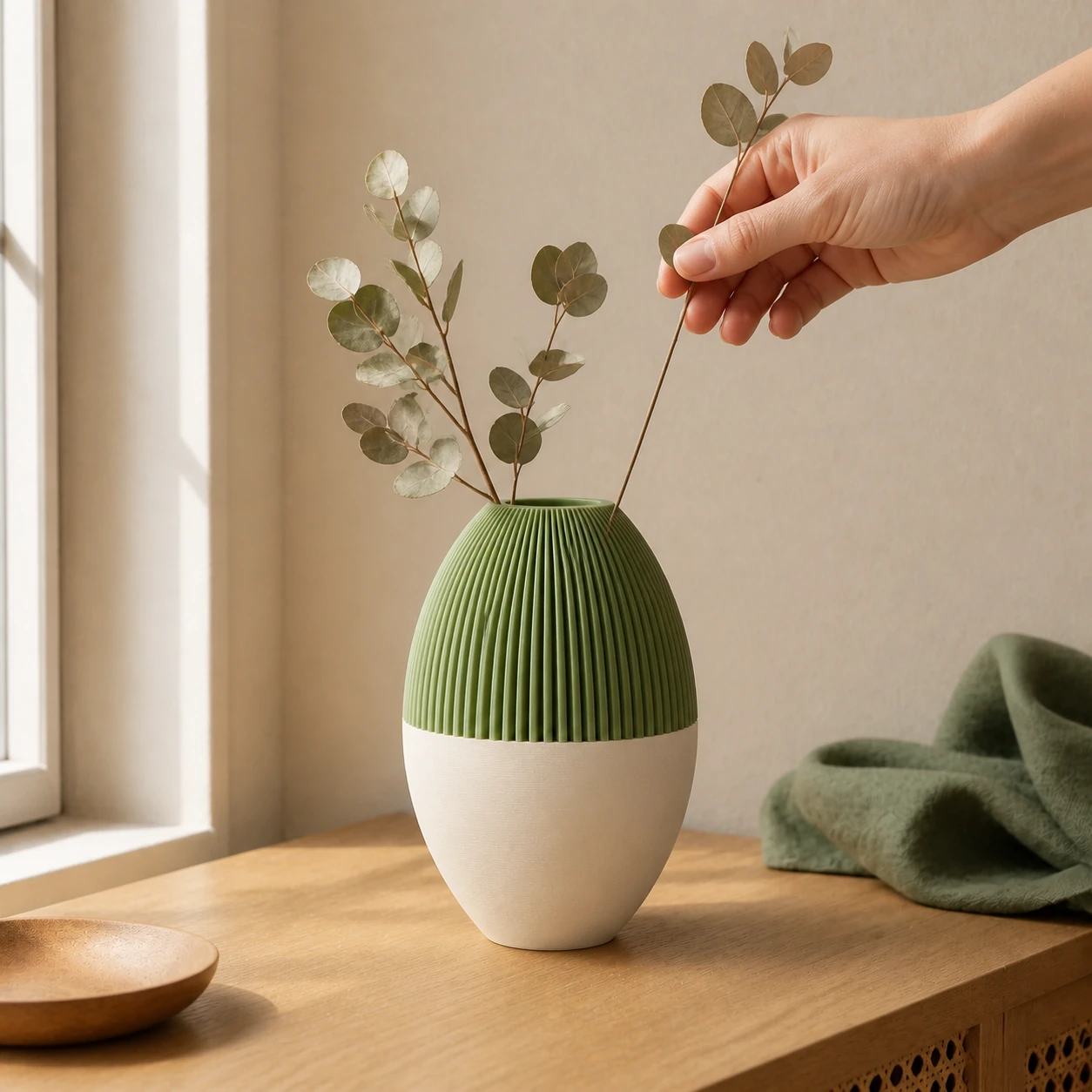 Vaso Geométrico Nórdico Bicolor Julian Criandê