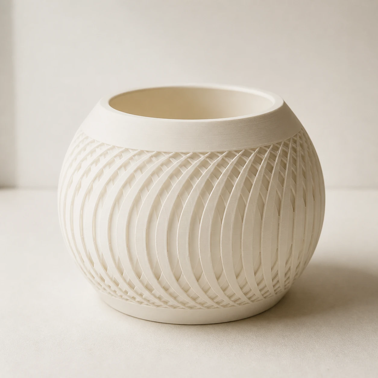 Vaso de Planta Ondulado Bianca Criandê