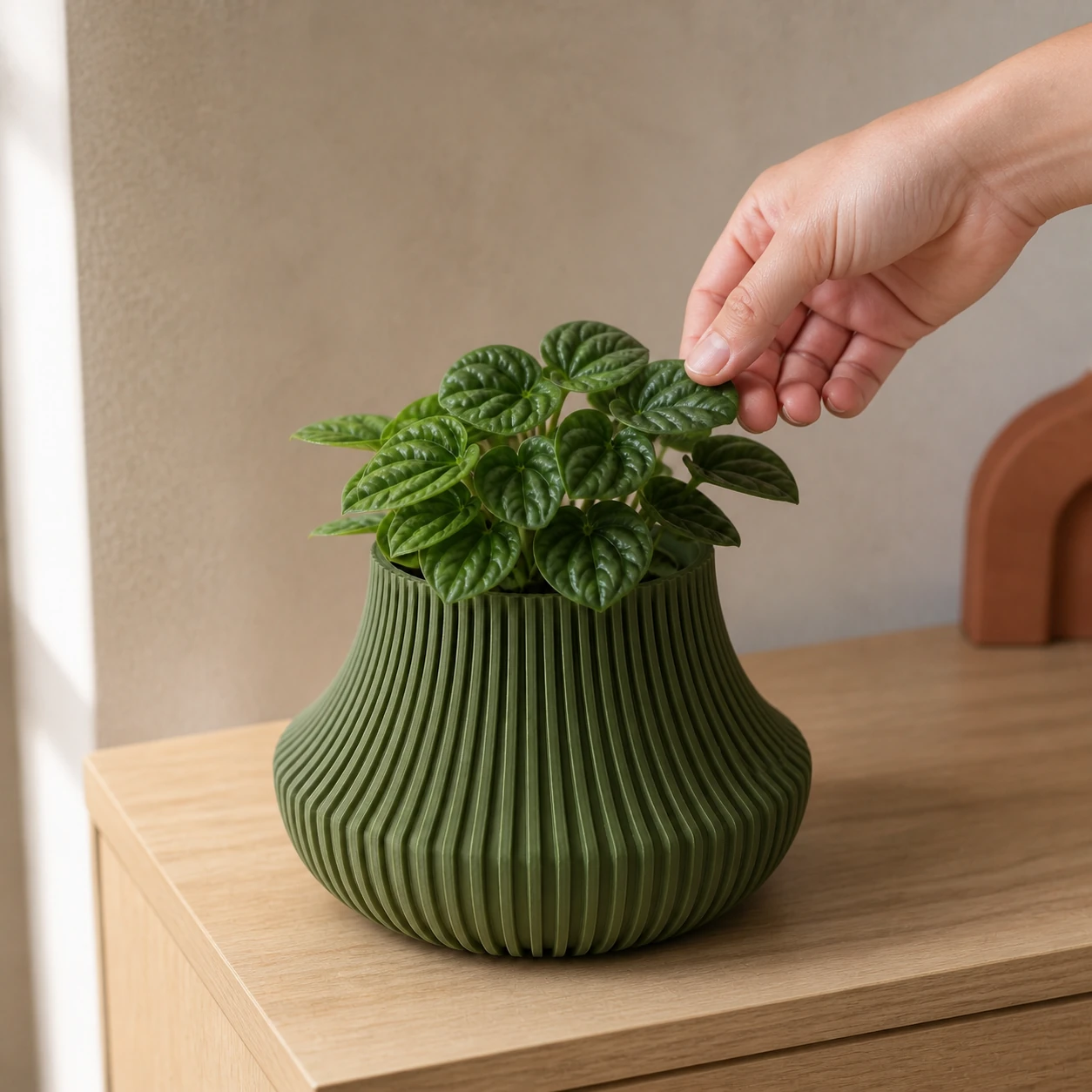 Vaso de Planta Canelado Japandi Aurora Criandê