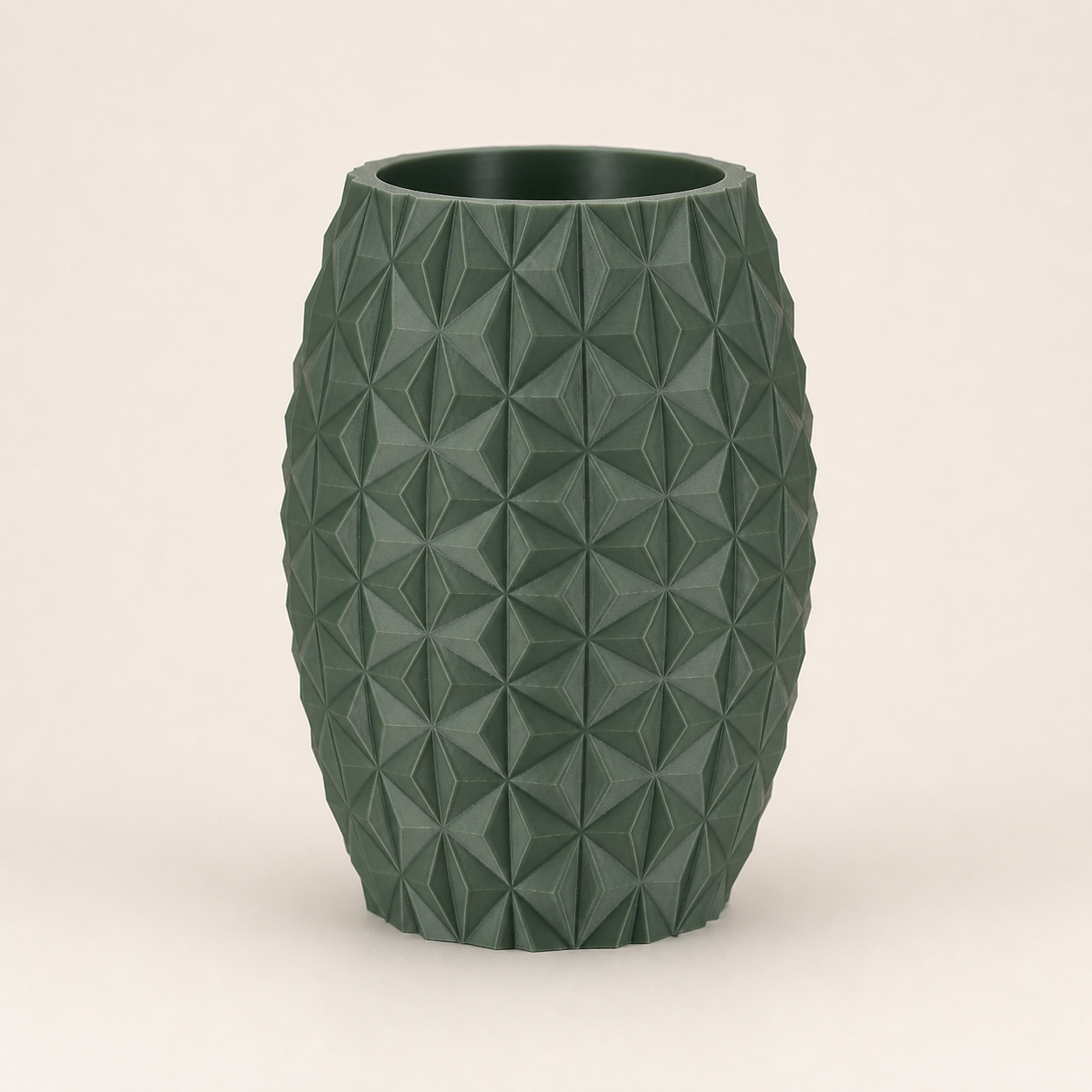 Vaso Prisma Facetado Geométrico Criandê