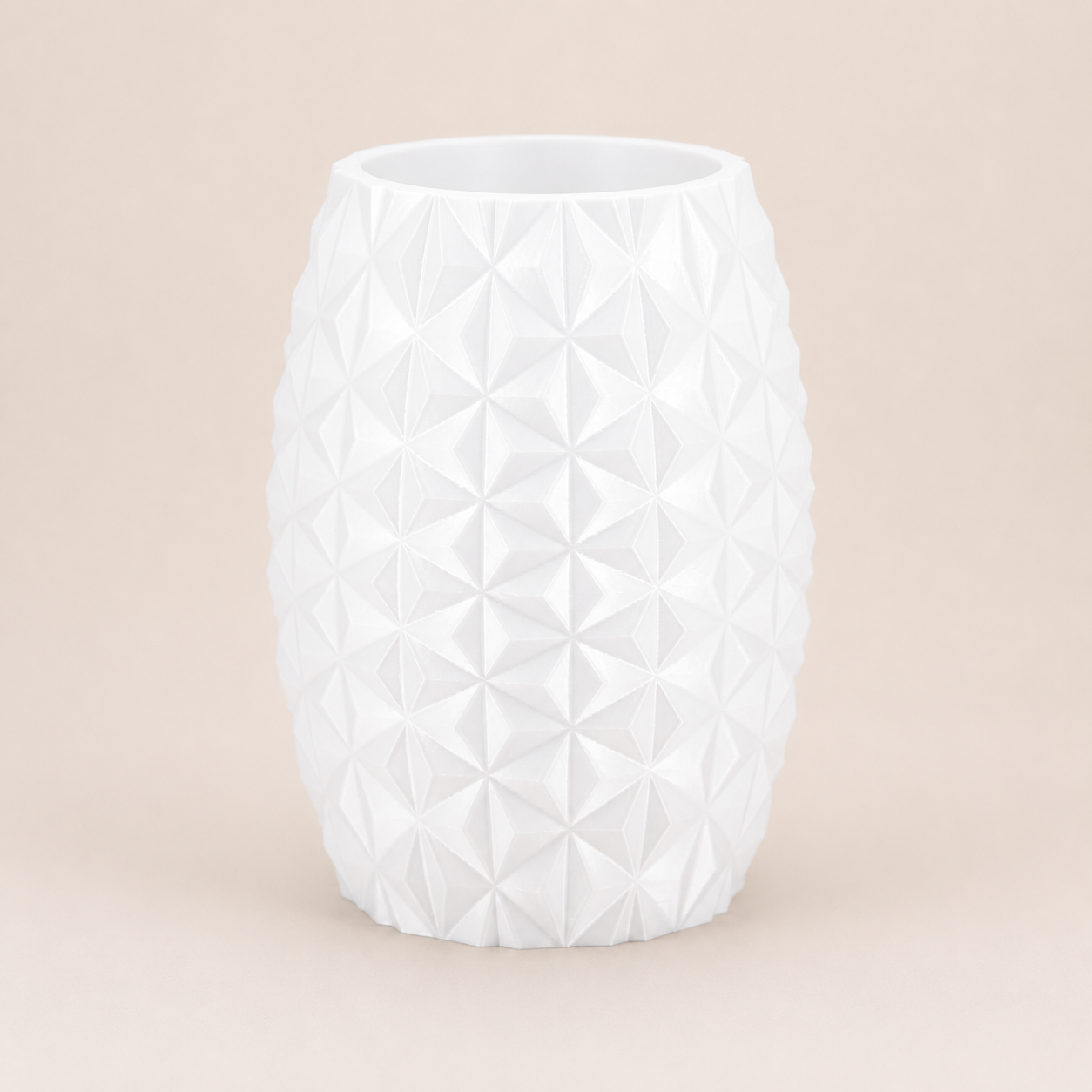 Vaso Prisma Facetado Geométrico Criandê
