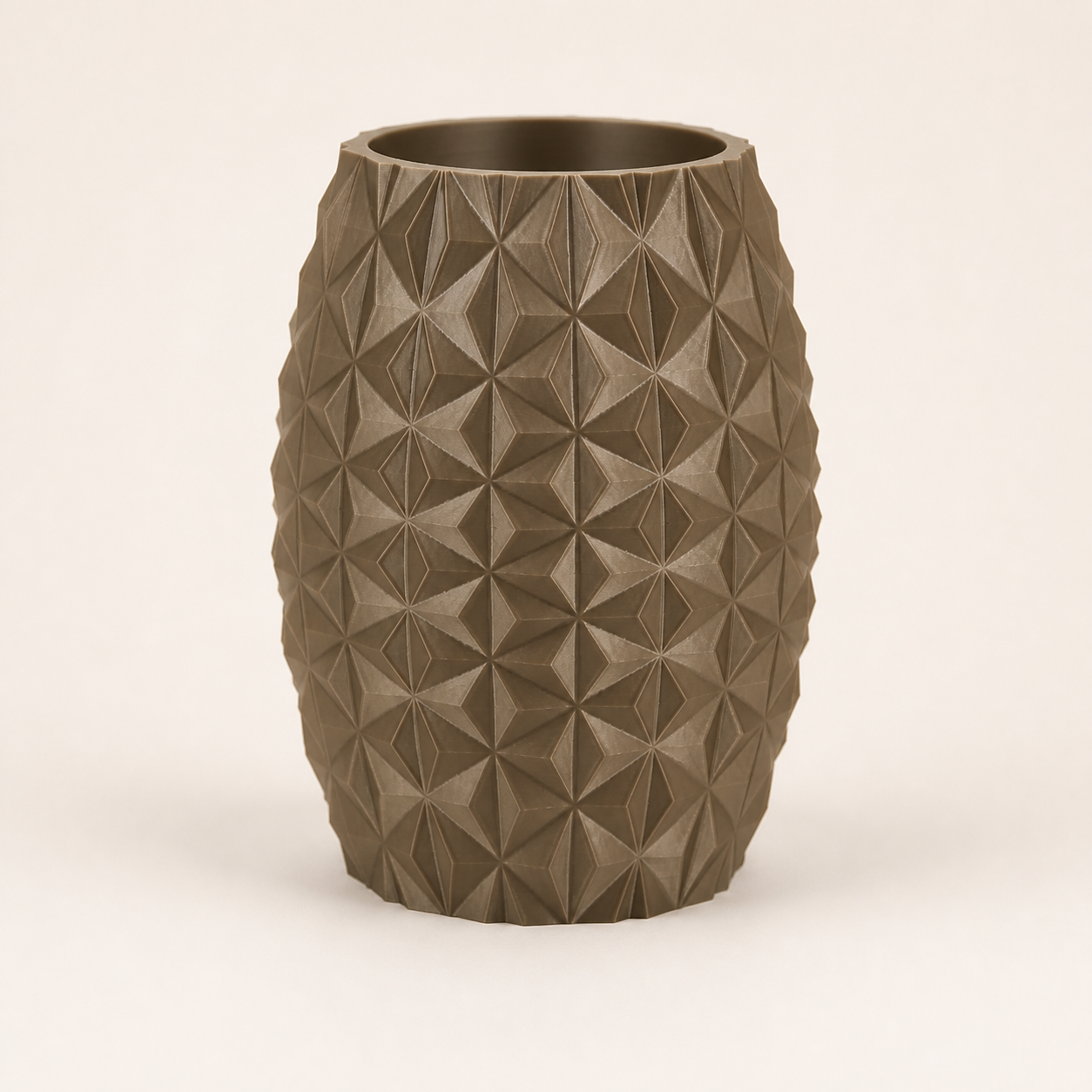 Vaso Prisma Facetado Geométrico Criandê
