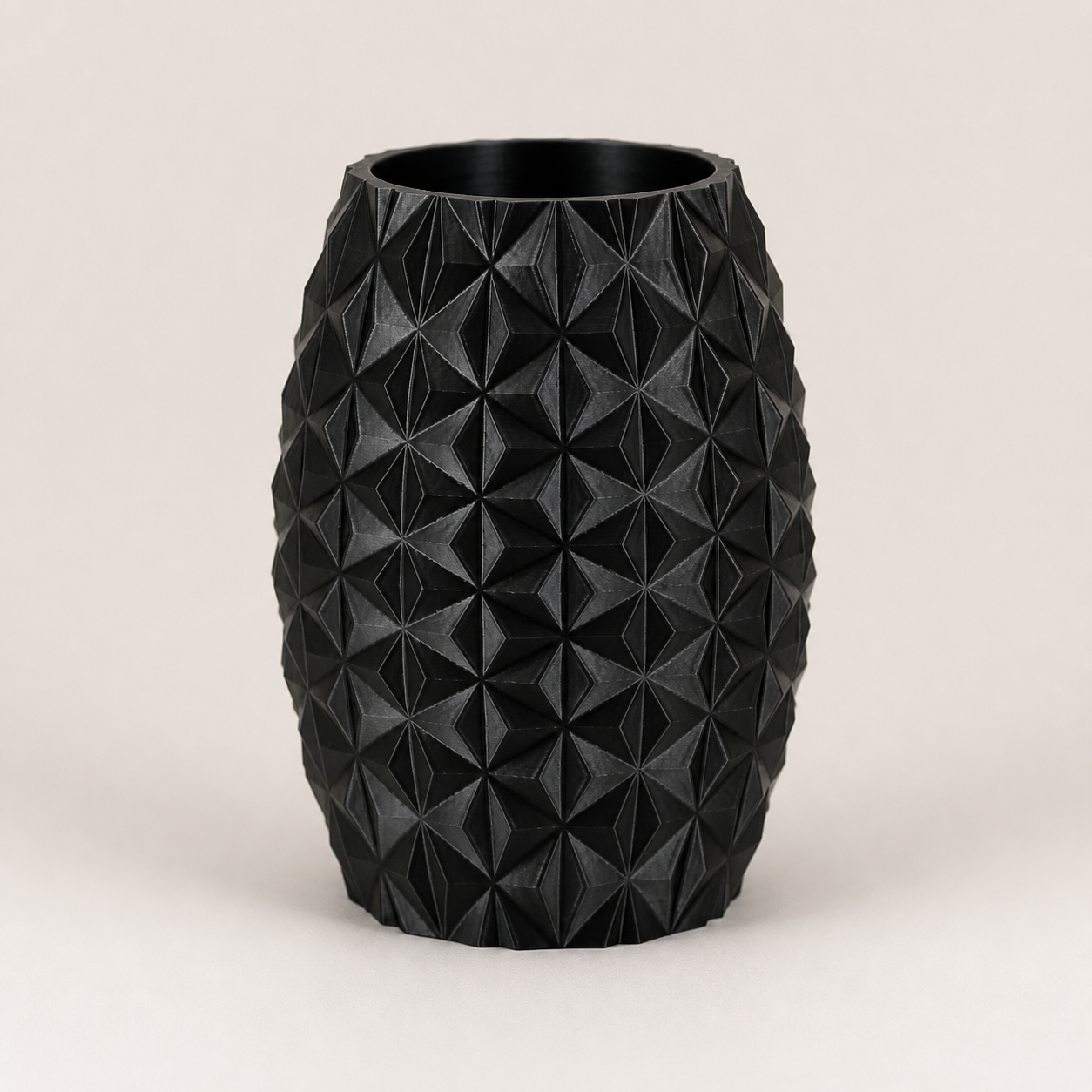 Vaso Prisma Facetado Geométrico Criandê