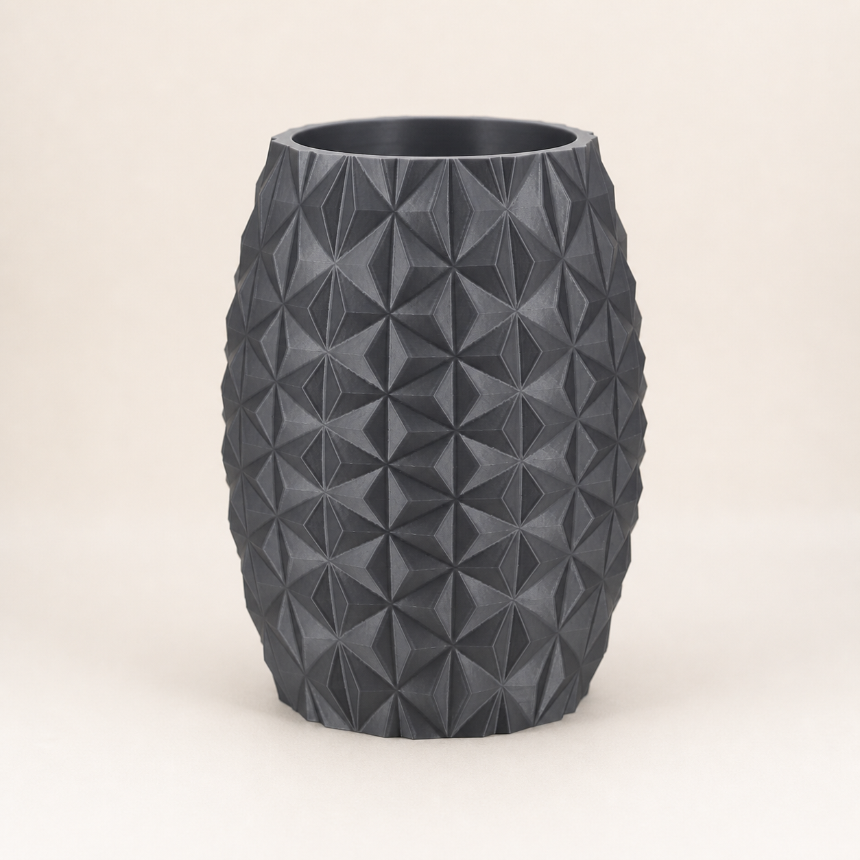 Vaso Prisma Facetado Geométrico Criandê
