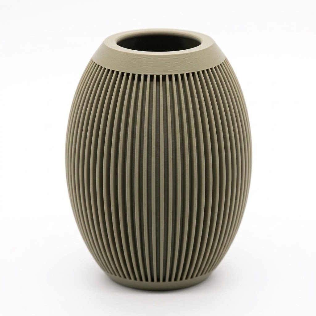 Vaso Ovo Canelado Japandi Criandê