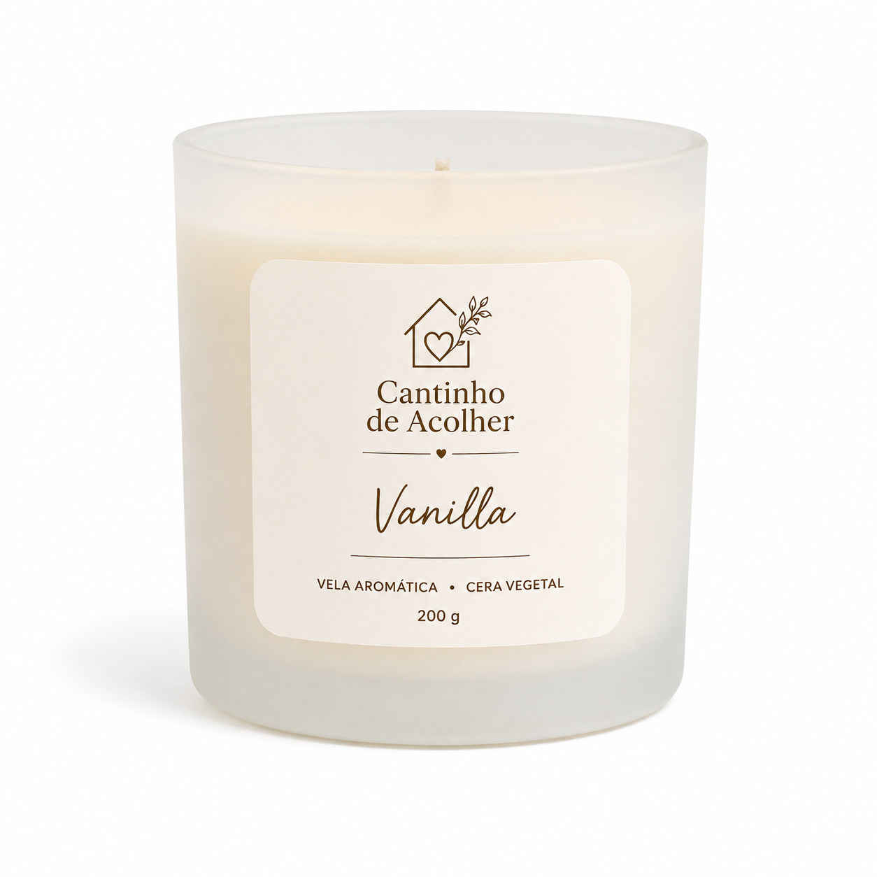 Vela Aromática Vanilla 200g Cantinho de Acolher - Criandê