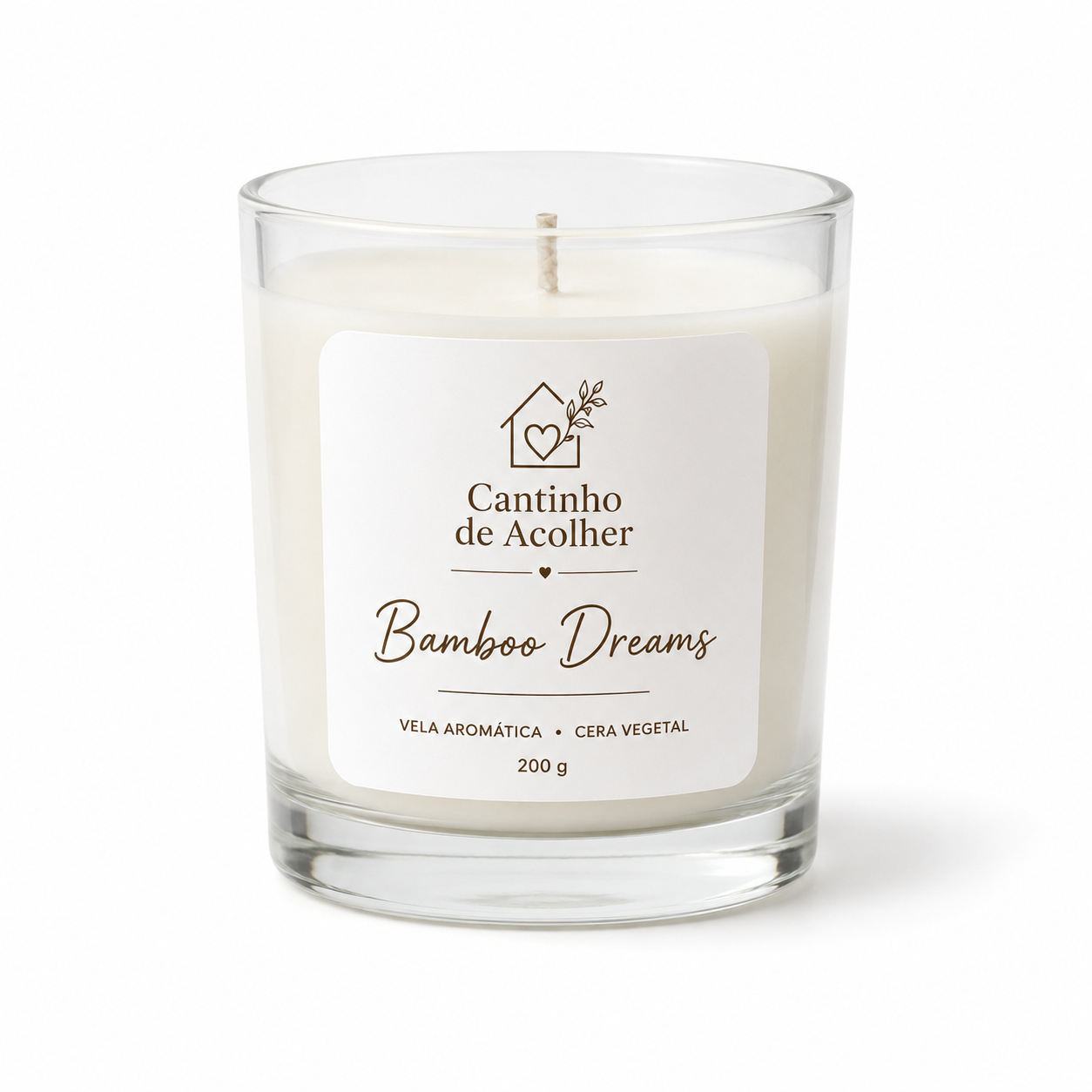 Vela Aromática Bamboo Dreams 200g Cantinho de Acolher - Criandê