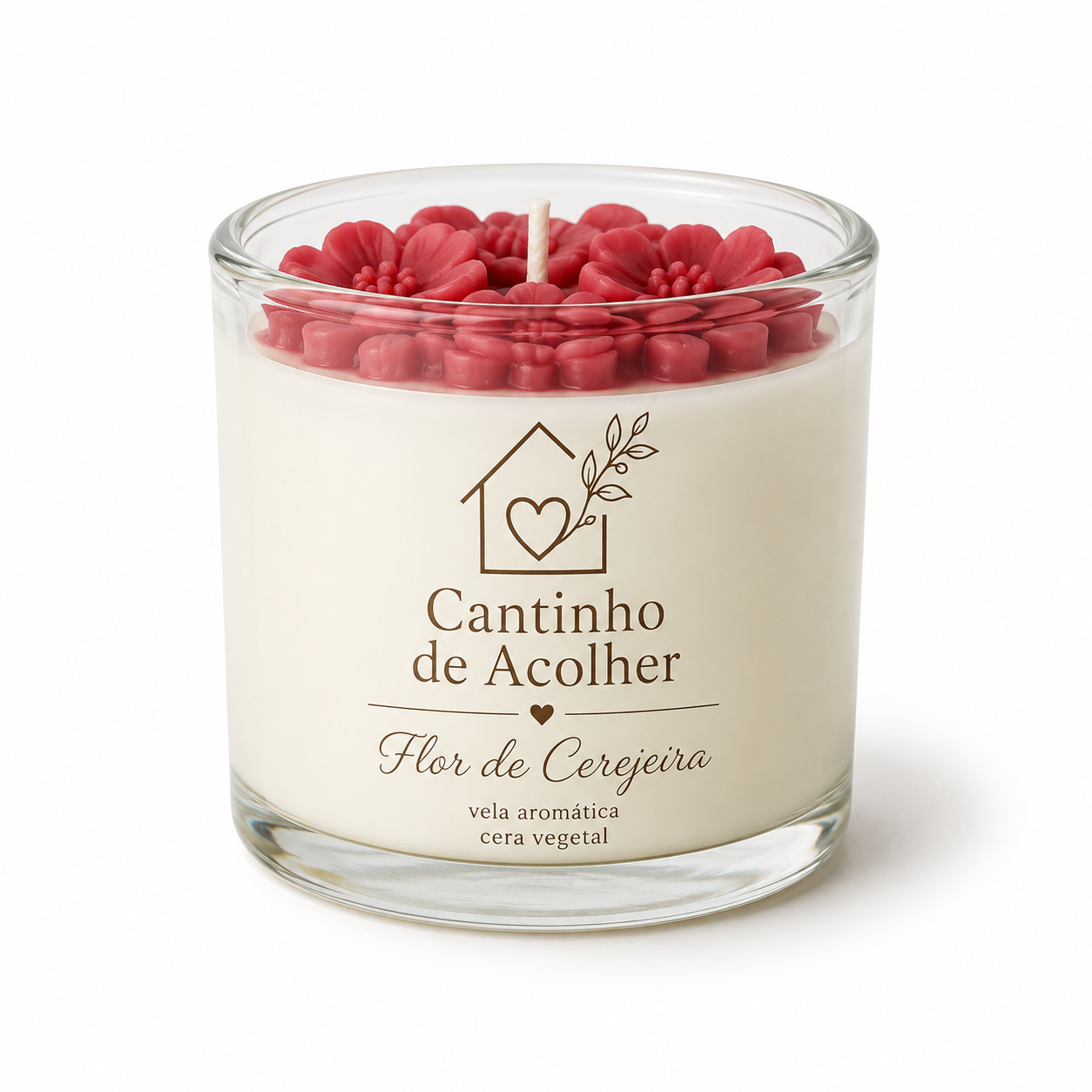 Vela Aromática Flor de Cerejeira 120g Cantinho de Acolher - Criandê