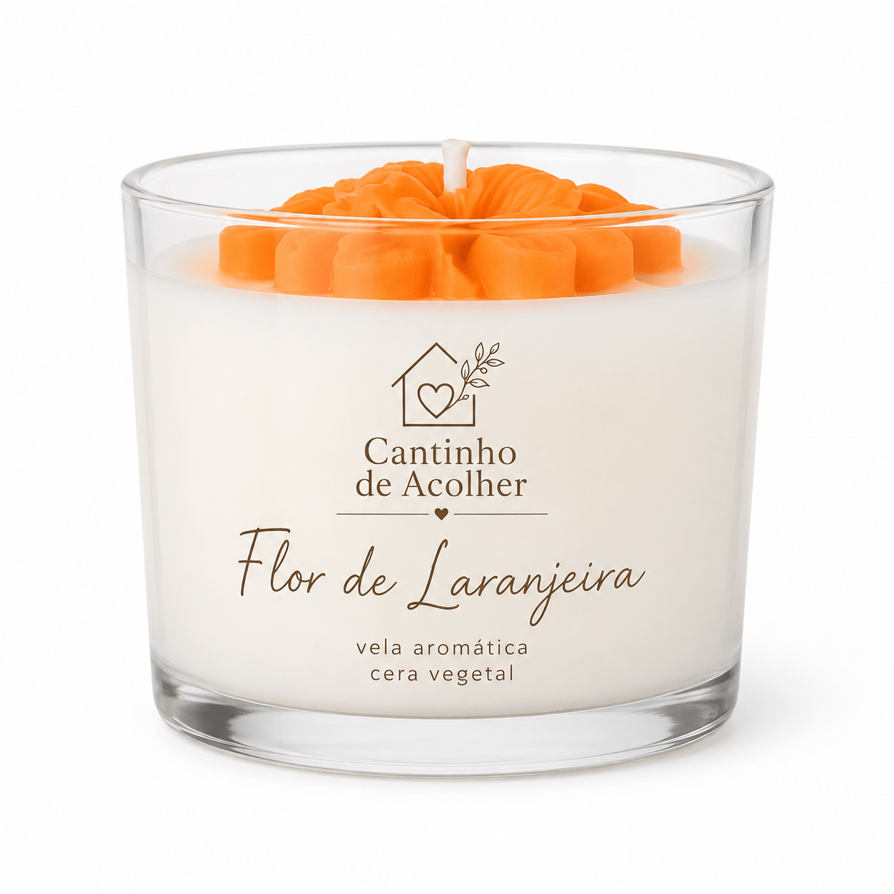 Vela Aromática Flor de Laranjeira 120g Cantinho de Acolher - Criandê