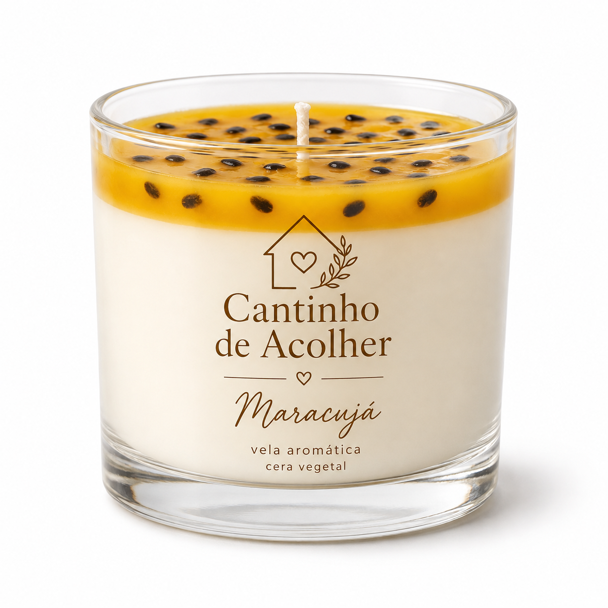 Vela Aromática Maracujá 120g Cantinho de Acolher - Criandê