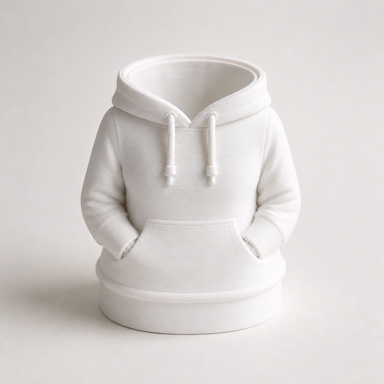 Porta-Canetas Moletom Feminino Criandê Branco