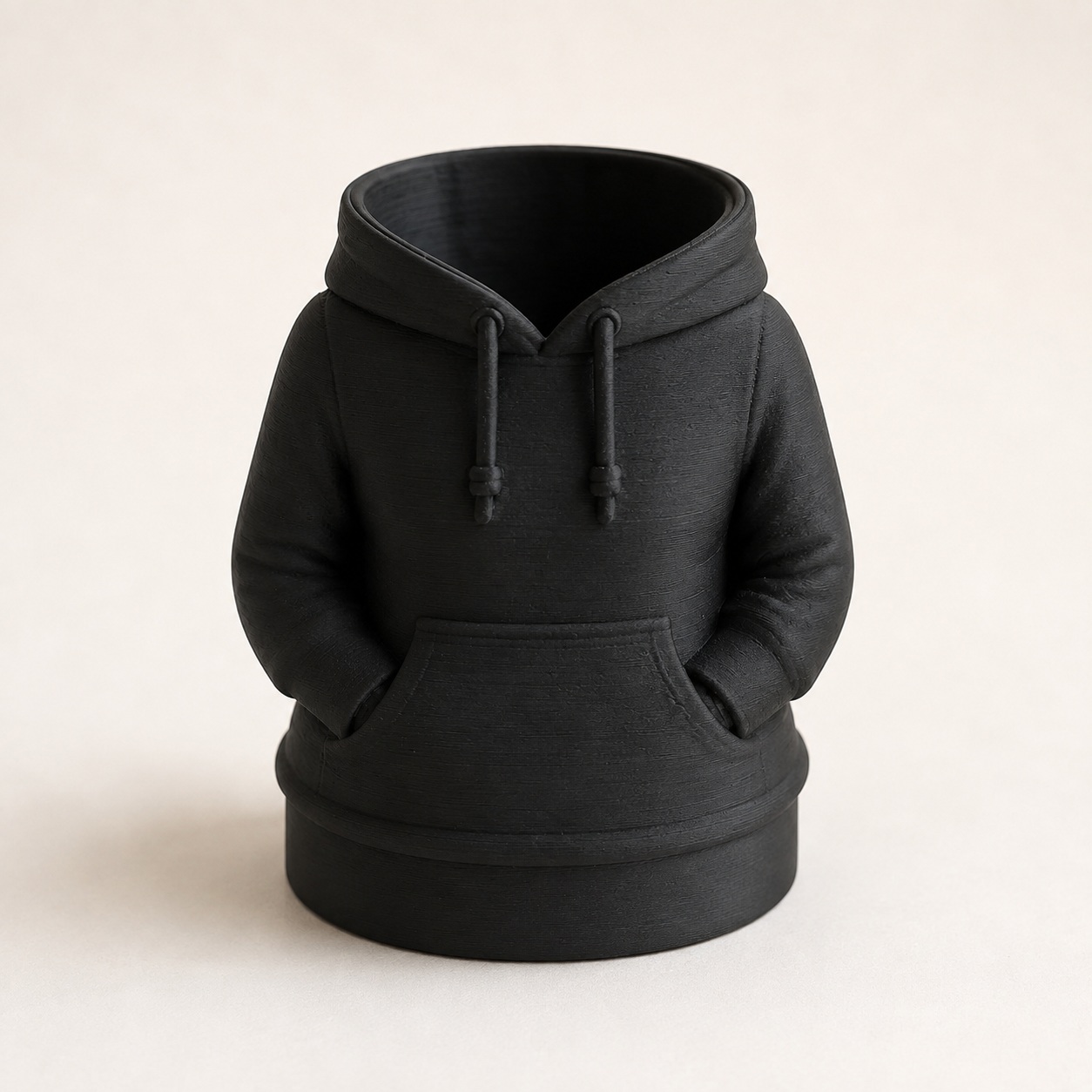 Porta-Canetas Moletom Feminino Criandê Preto