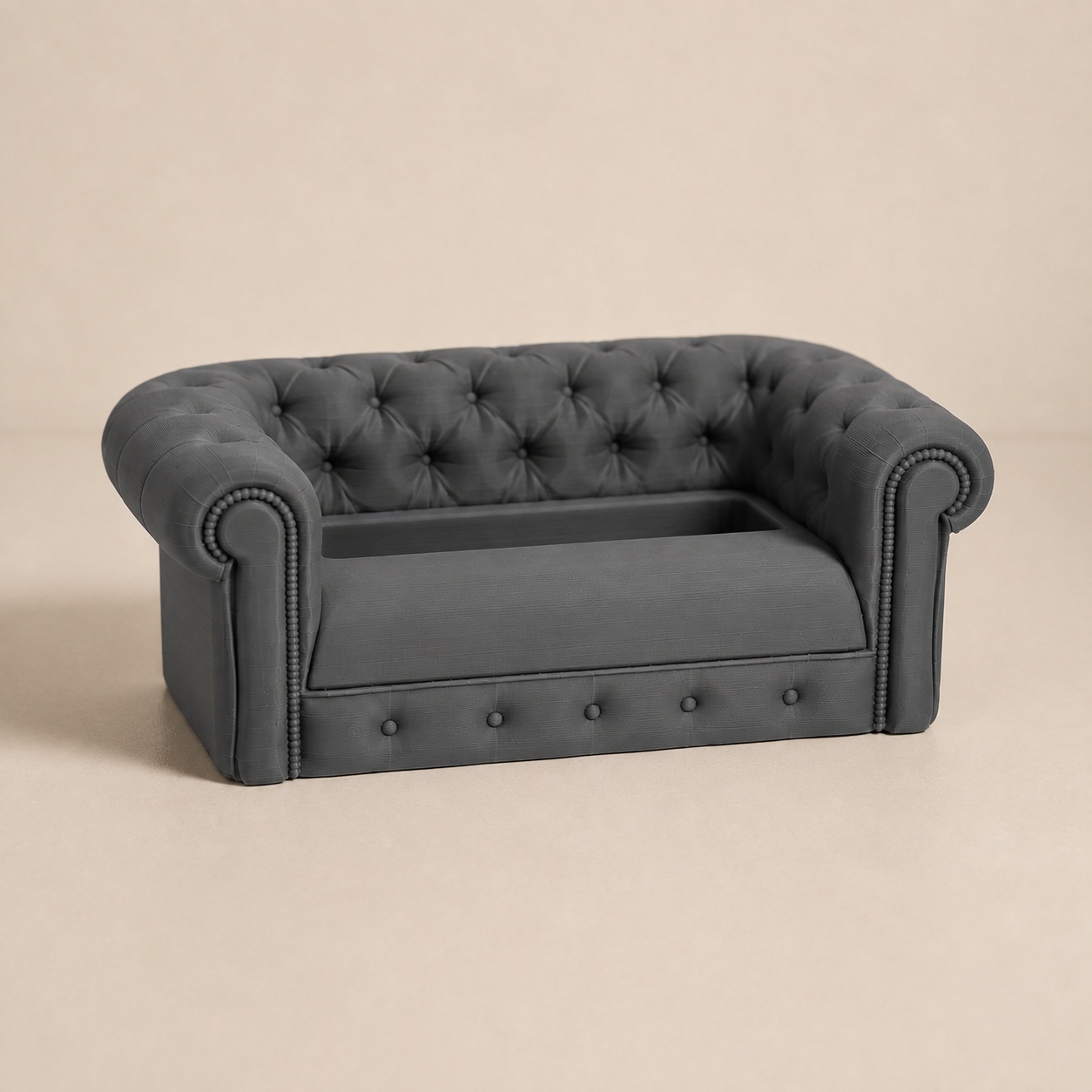 Suporte de Celular Sofá Chesterfield Criandê Cinza