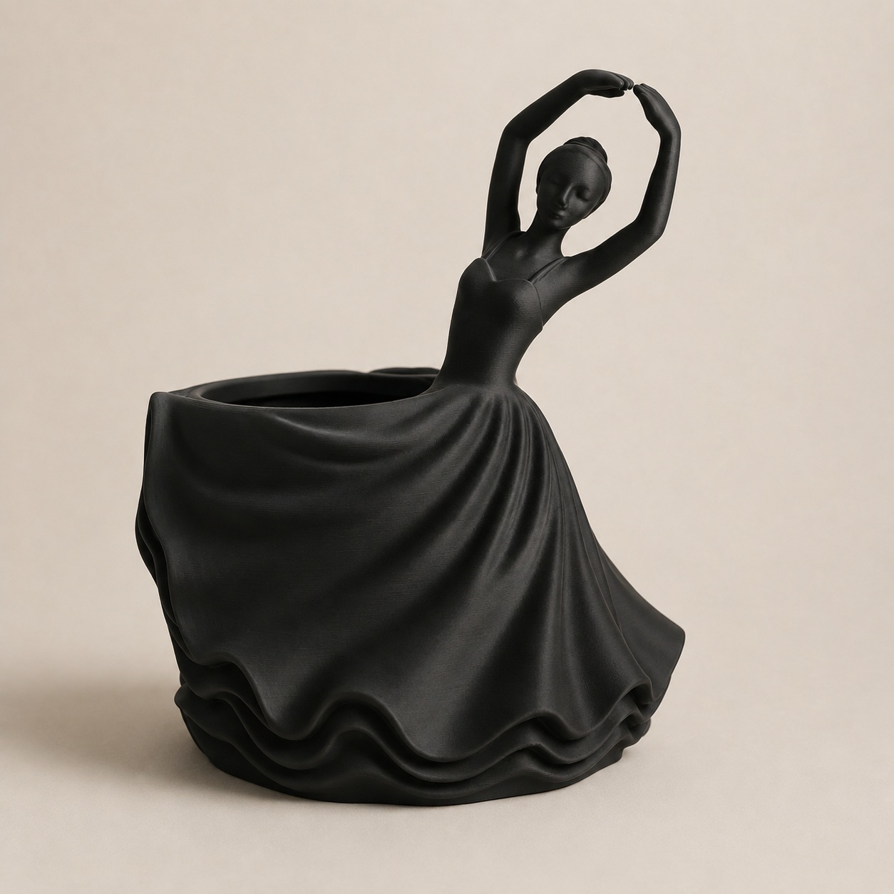 Porta-Canetas Bailarina Clássica Criandê Preto