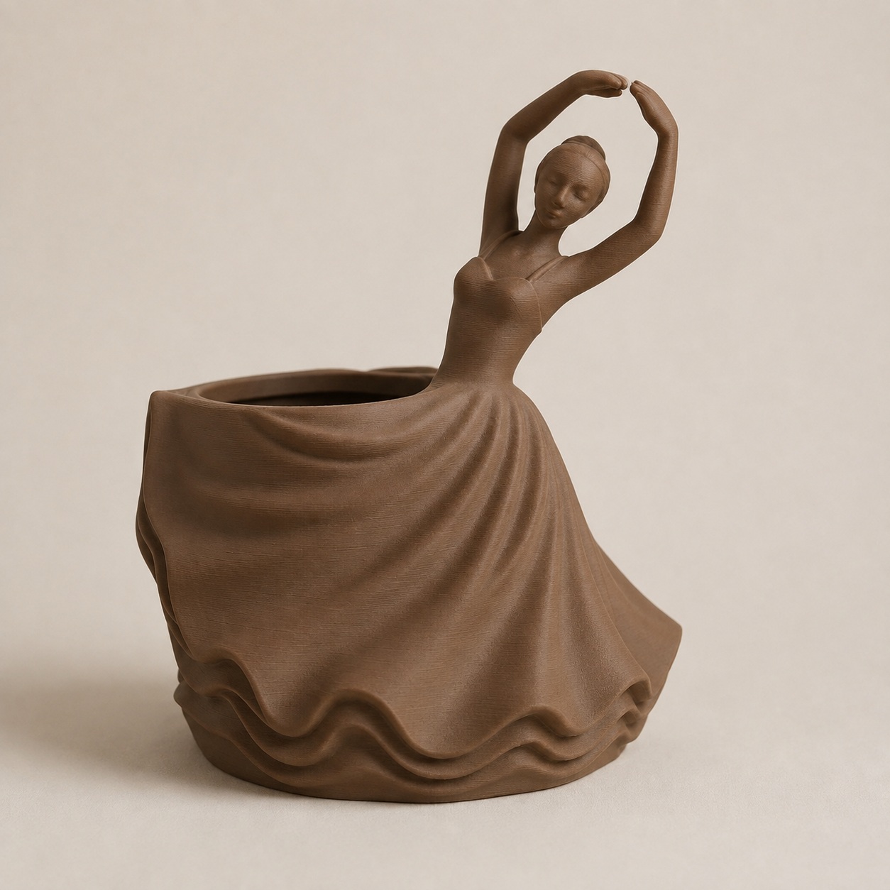 Porta-Canetas Bailarina Clássica Criandê Wood