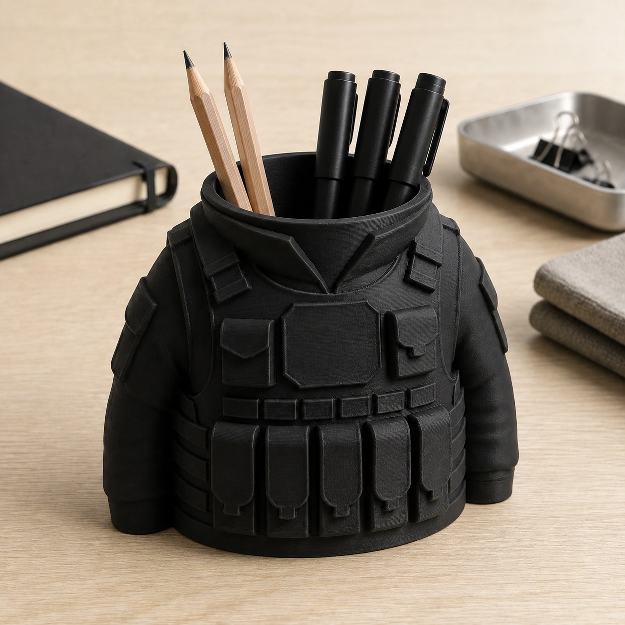 Porta-Canetas Colete Tático Militar Criandê Preto