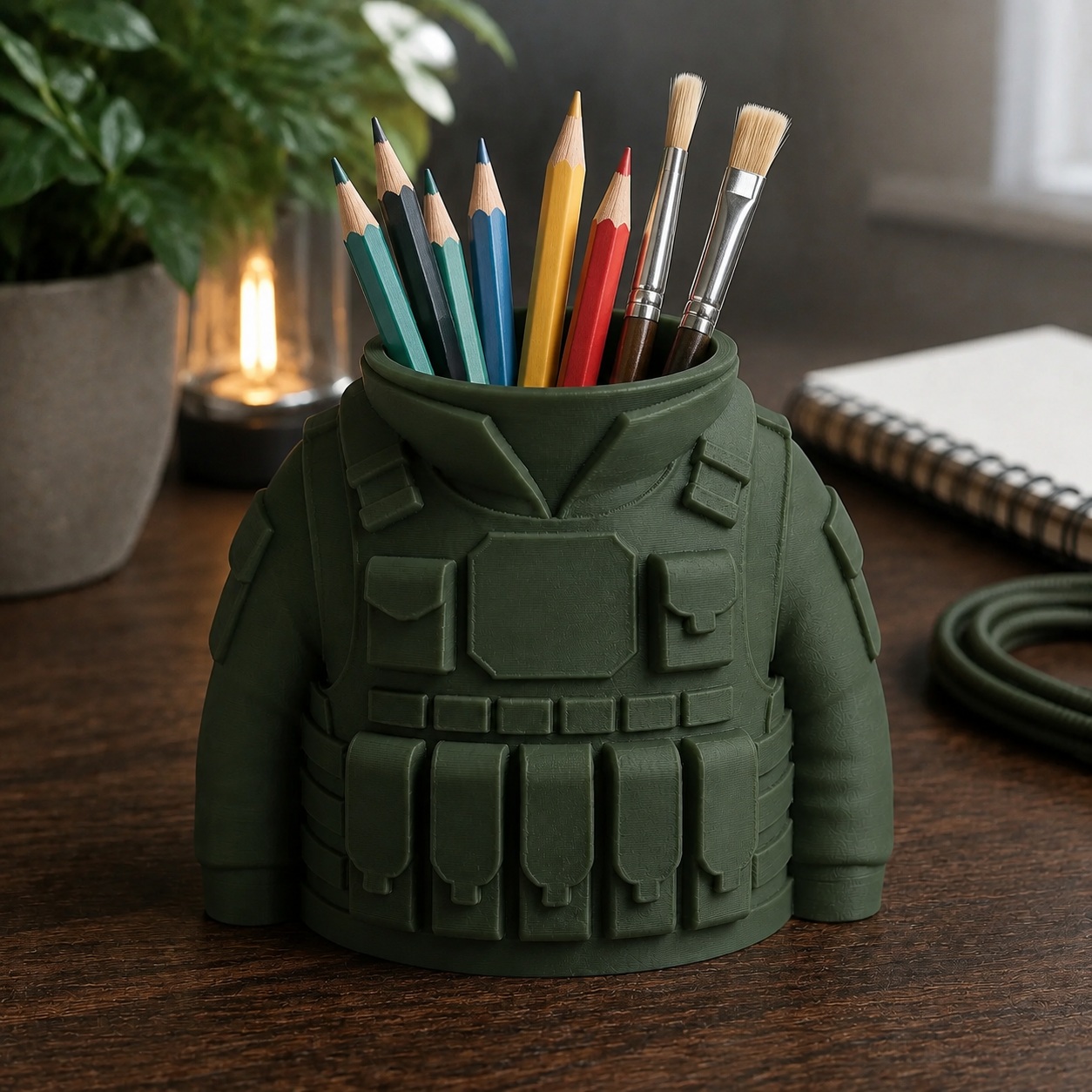 Porta-Canetas Colete Tático Militar Criandê Verde