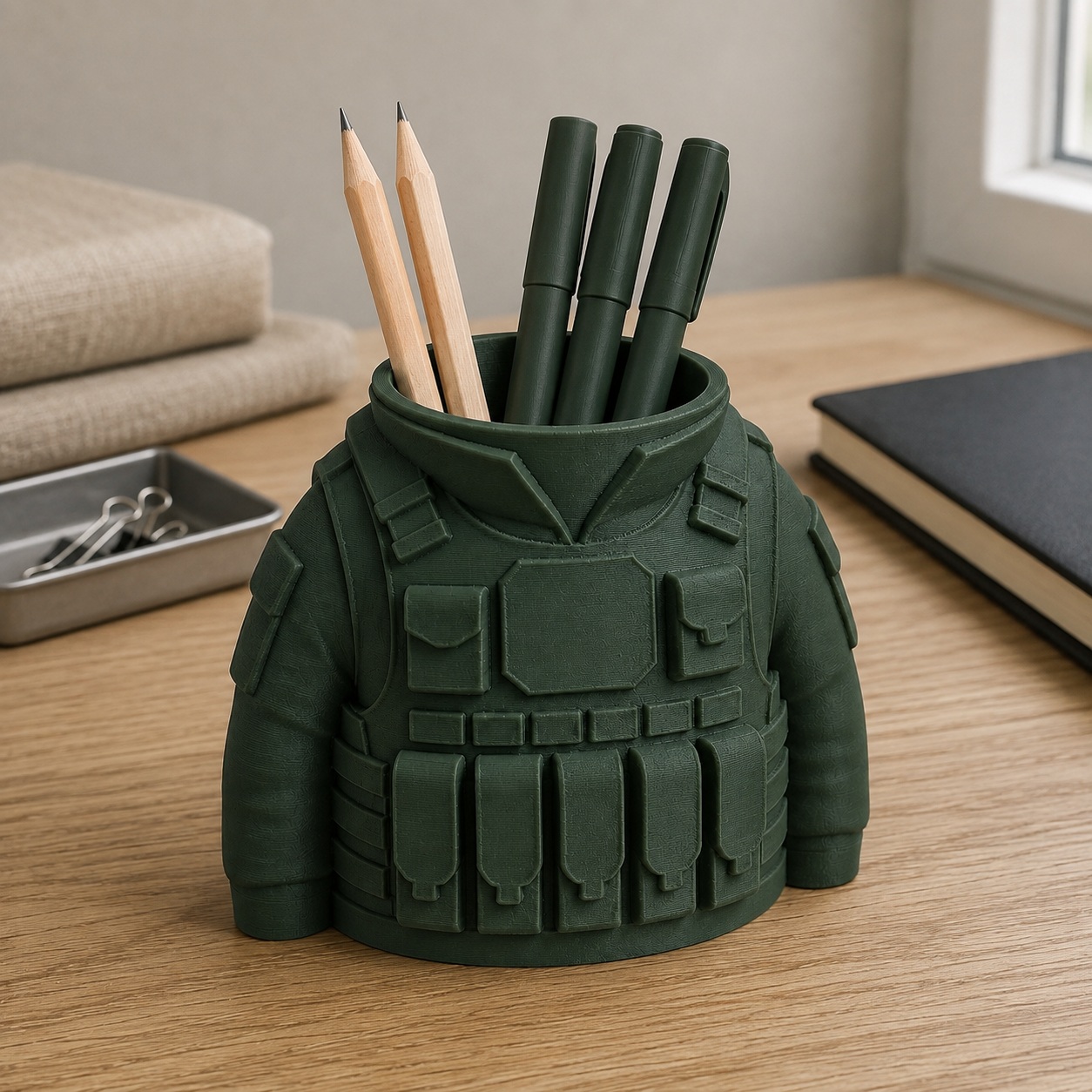 Porta-Canetas Colete Tático Militar Criandê Verde