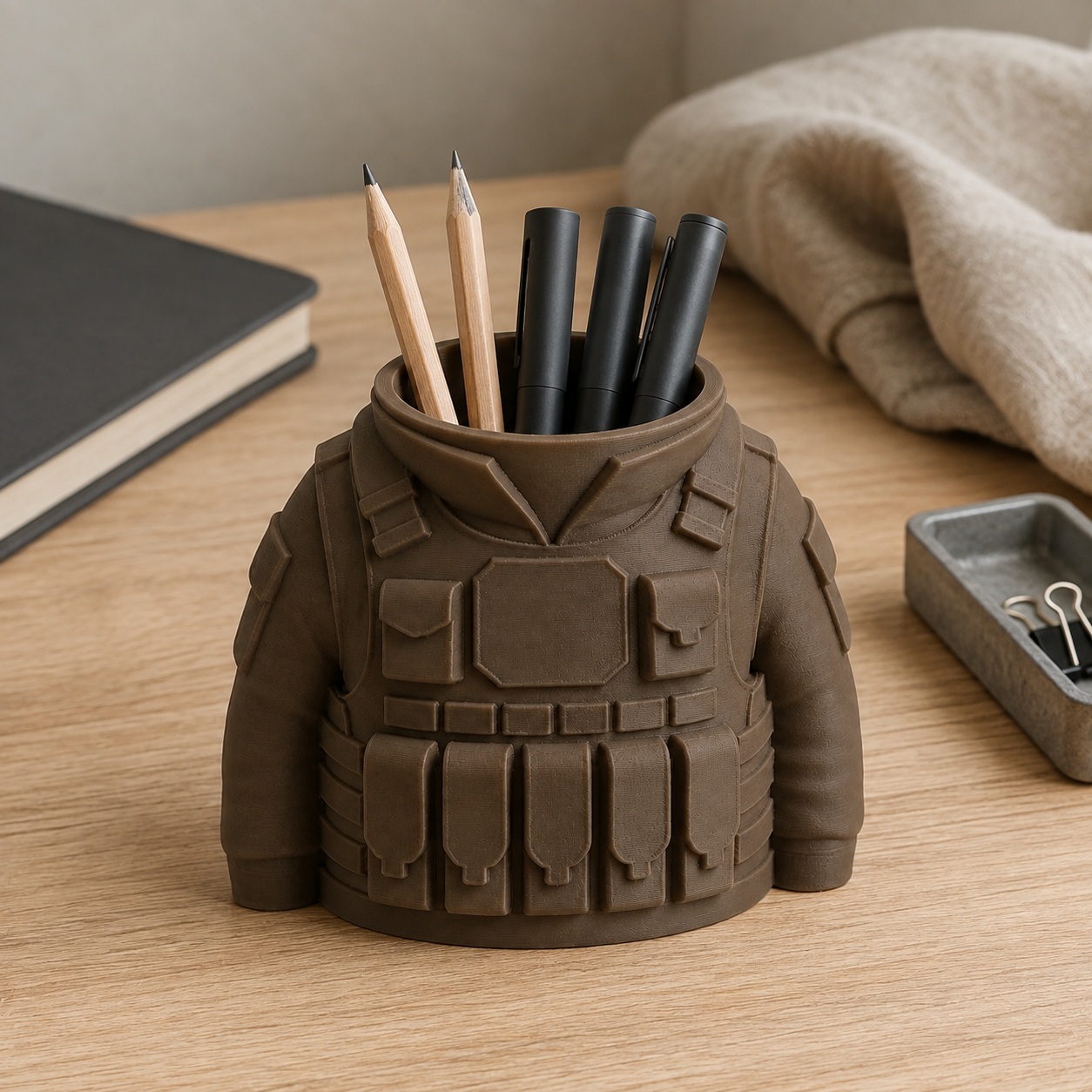 Porta-Canetas Colete Tático Militar Criandê Wood
