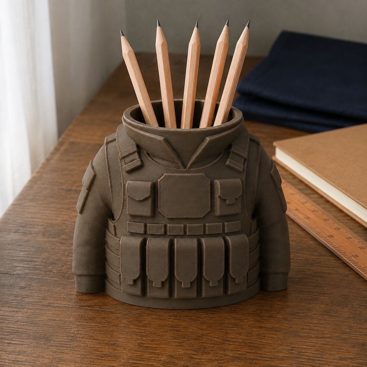 Porta-Canetas Colete Tático Militar Criandê Wood