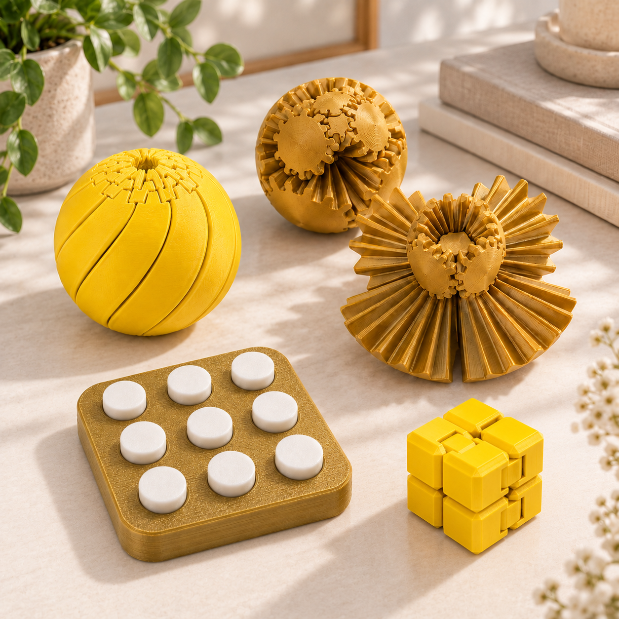 Kit Sensorial Antiestresse Criandê com 4 Fidget Toys | Kit Zen