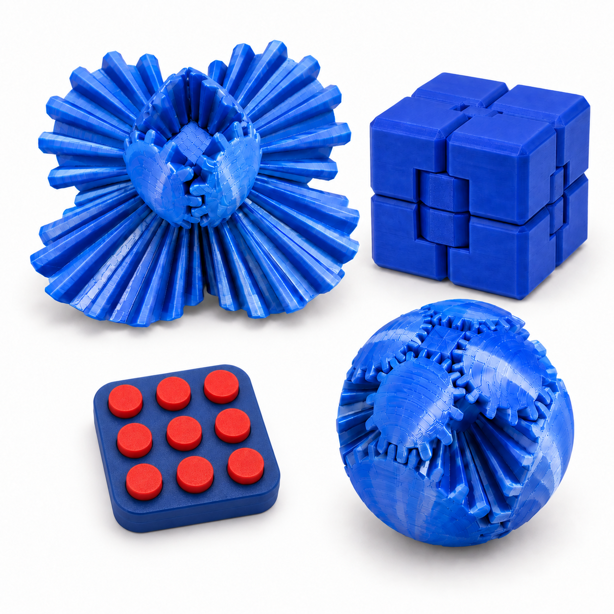 Kit Sensorial Antiestresse Criandê com 4 Fidget Toys | Kit Zen