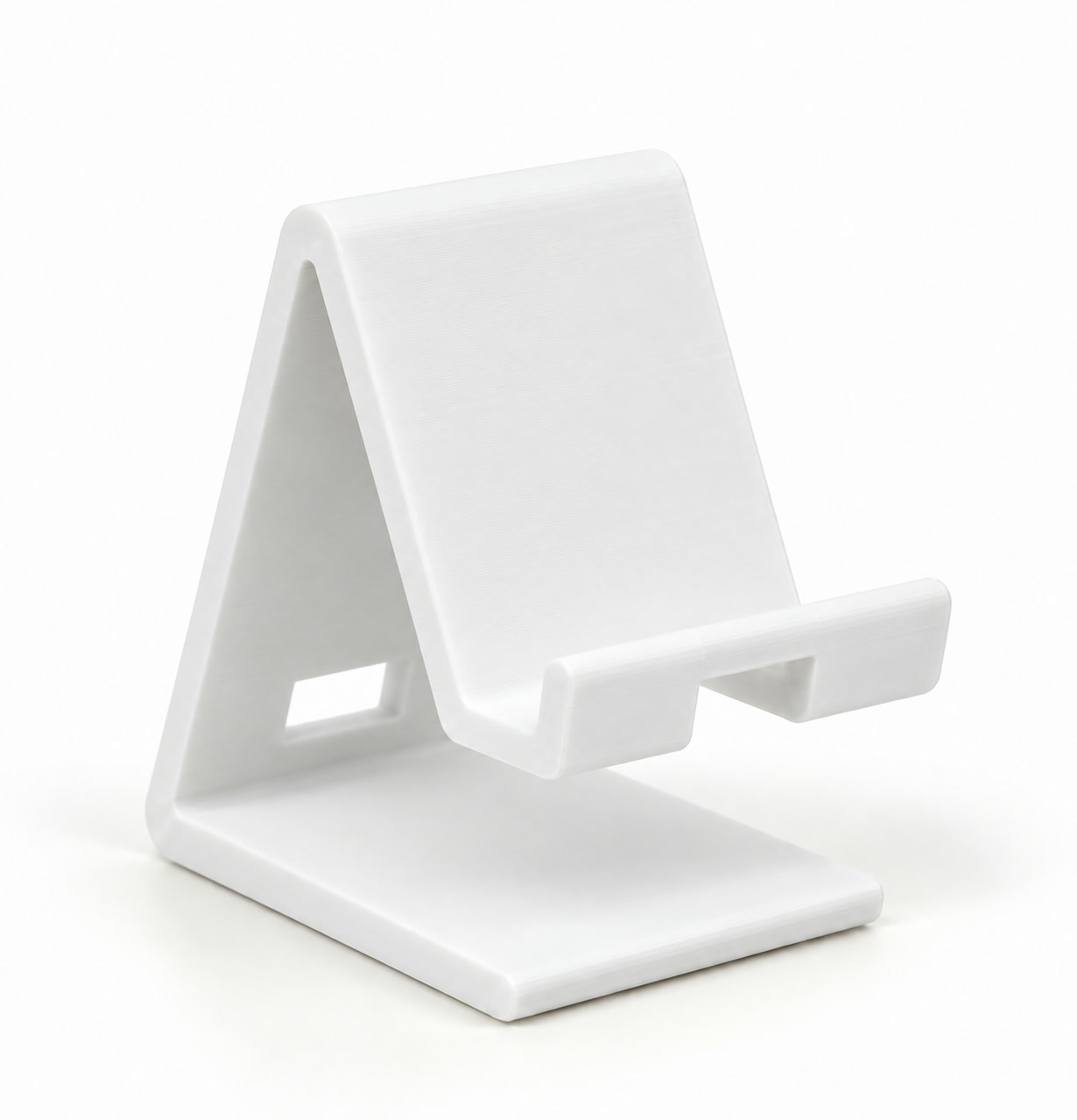 Suporte para Celular com Passagem para Cabo Criandê Branco