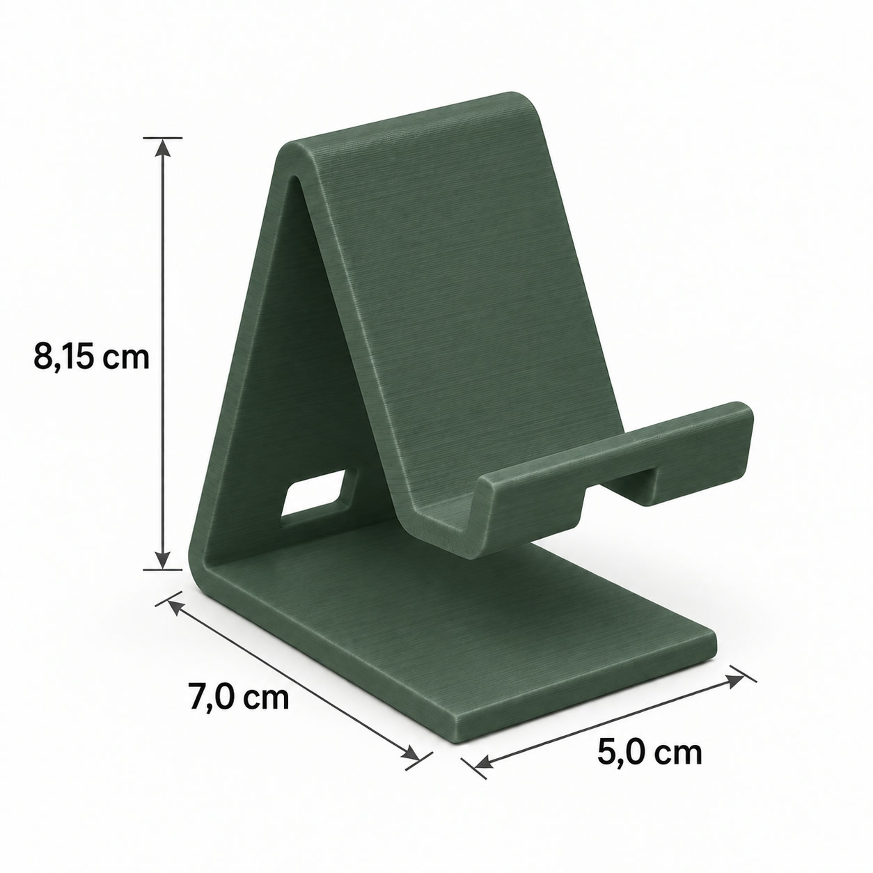Suporte para Celular com Passagem para Cabo Criandê Verde
