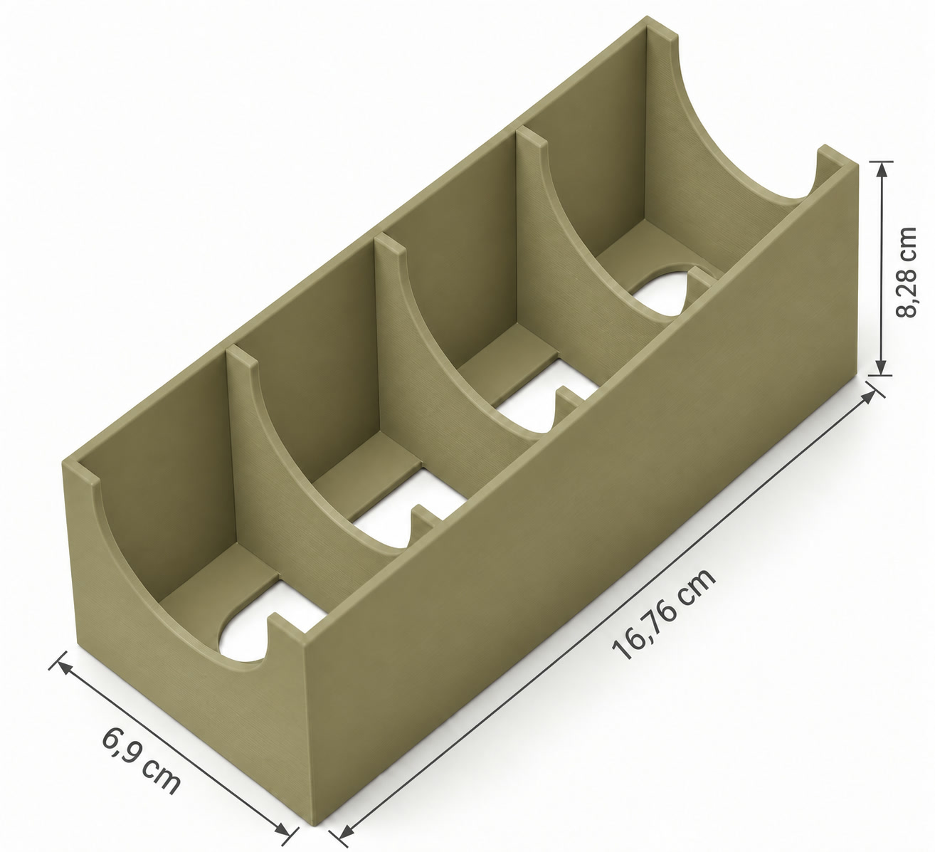 Porta Sachês de Chá Modular Criandê Wood Gold