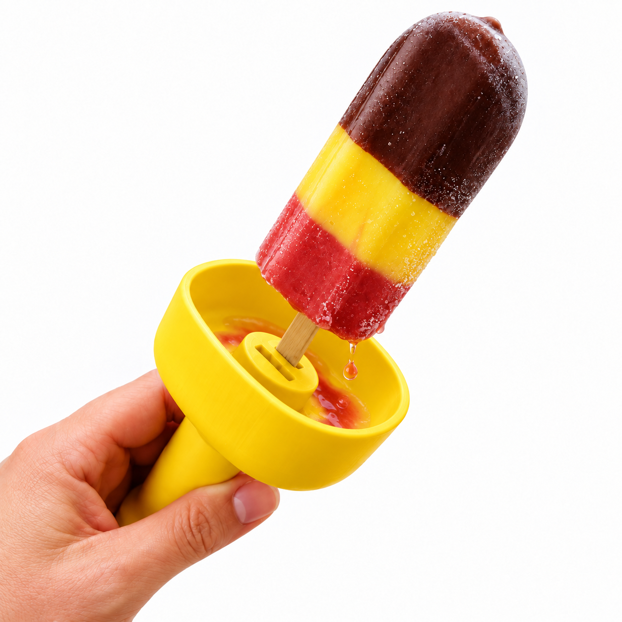 Suporte para Picolé com Coletor Antipingos – Criandê