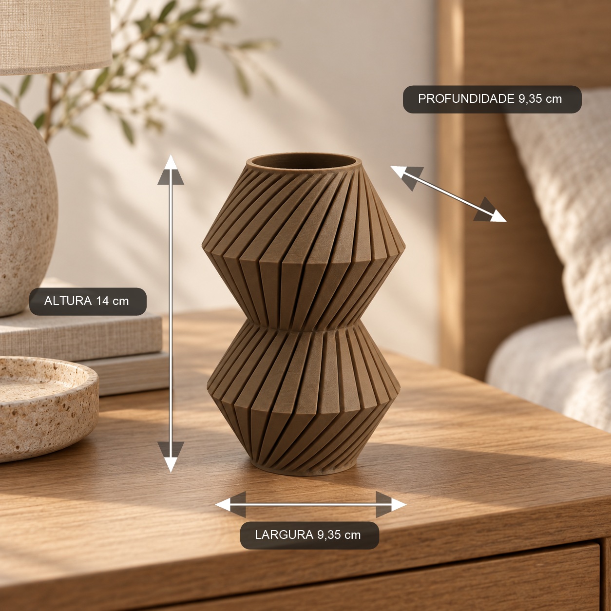 Vaso Roby Torcido Criandê Wood