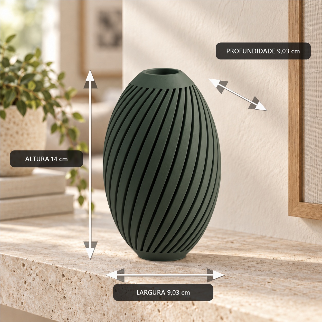 Vaso Karen Nórdico Criandê Verde