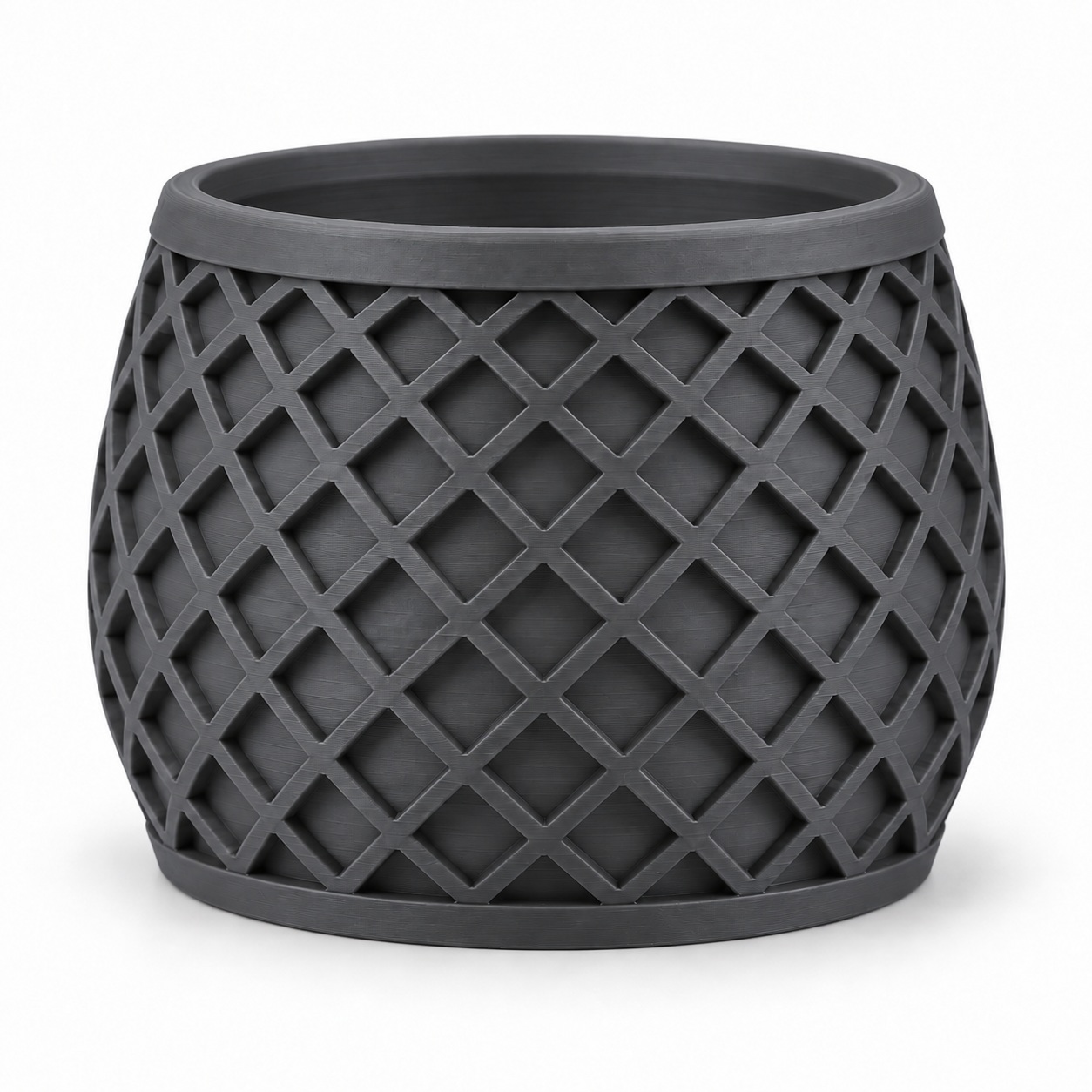 Vaso X Planter Geométrico Criandê Cinza