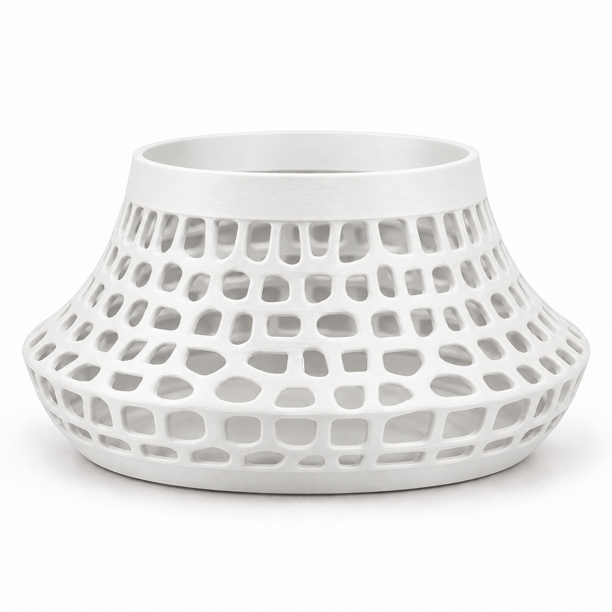 Vaso Karen Voronoi Baixo Criandê Branco
