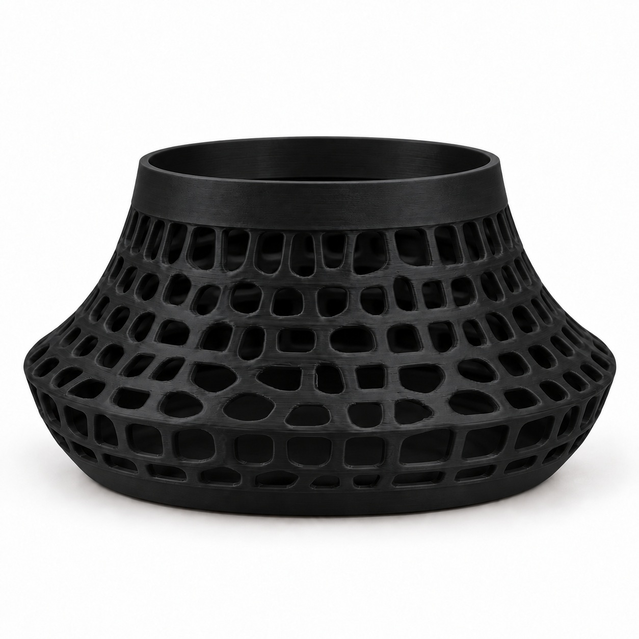 Vaso Karen Voronoi Baixo Criandê Preto