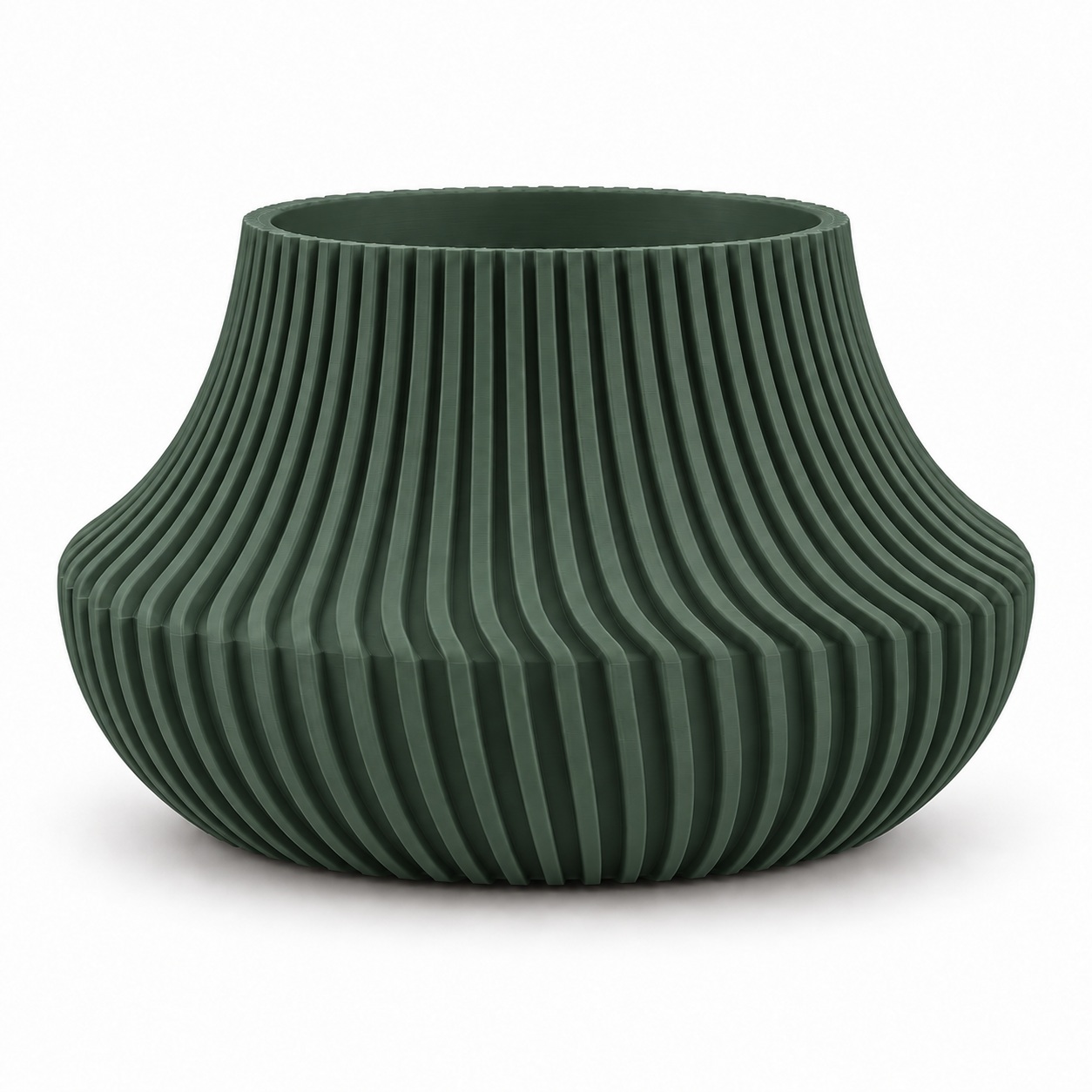Vaso de Planta Canelado Aurora Criandê Verde