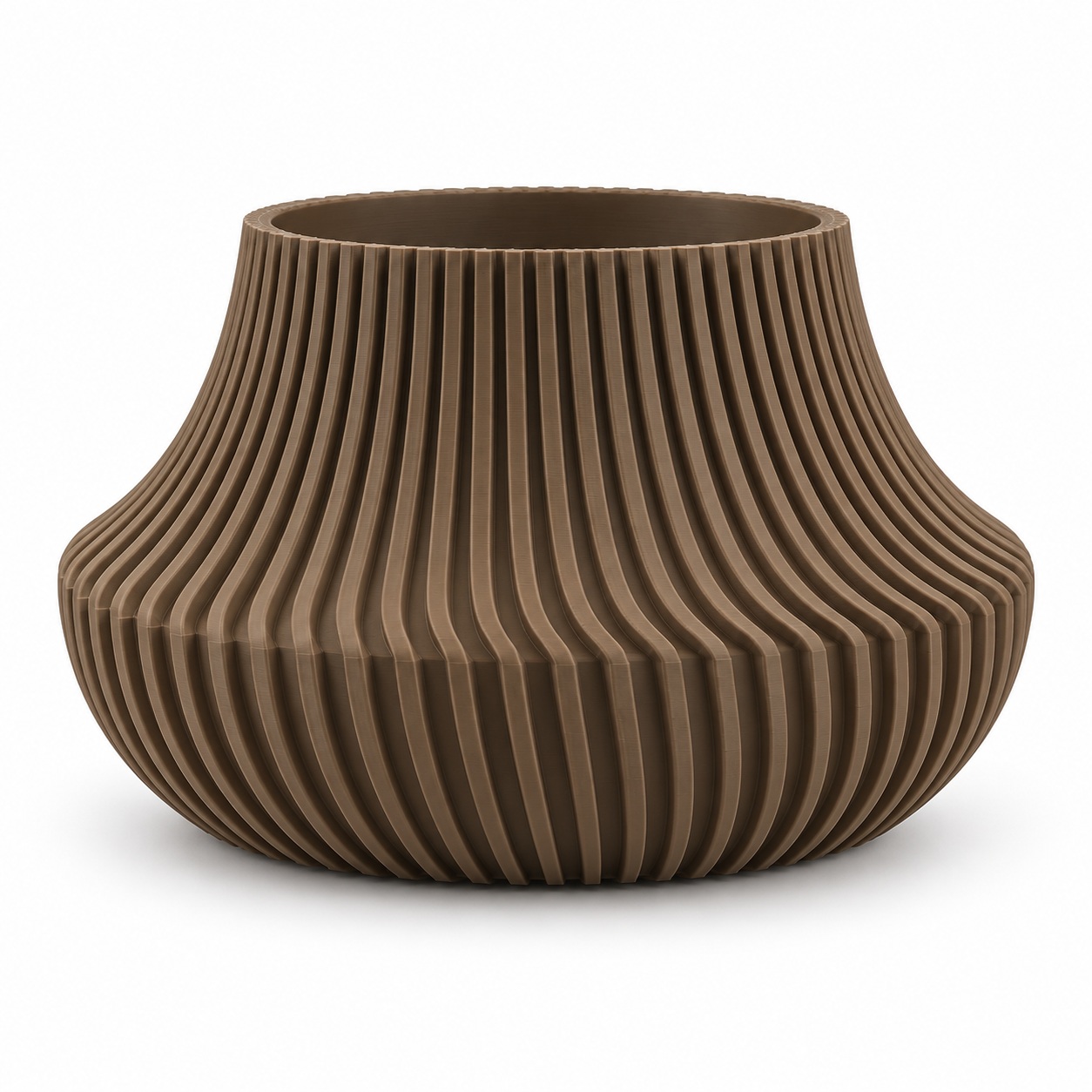 Vaso de Planta Canelado Aurora Criandê Wood