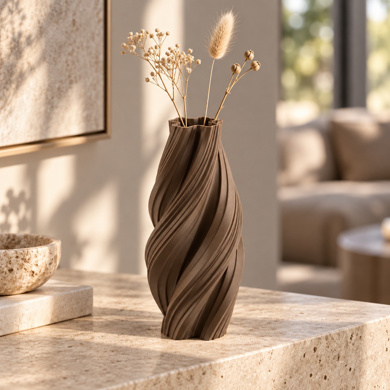 Vaso Espiral Margaret Criandê Wood