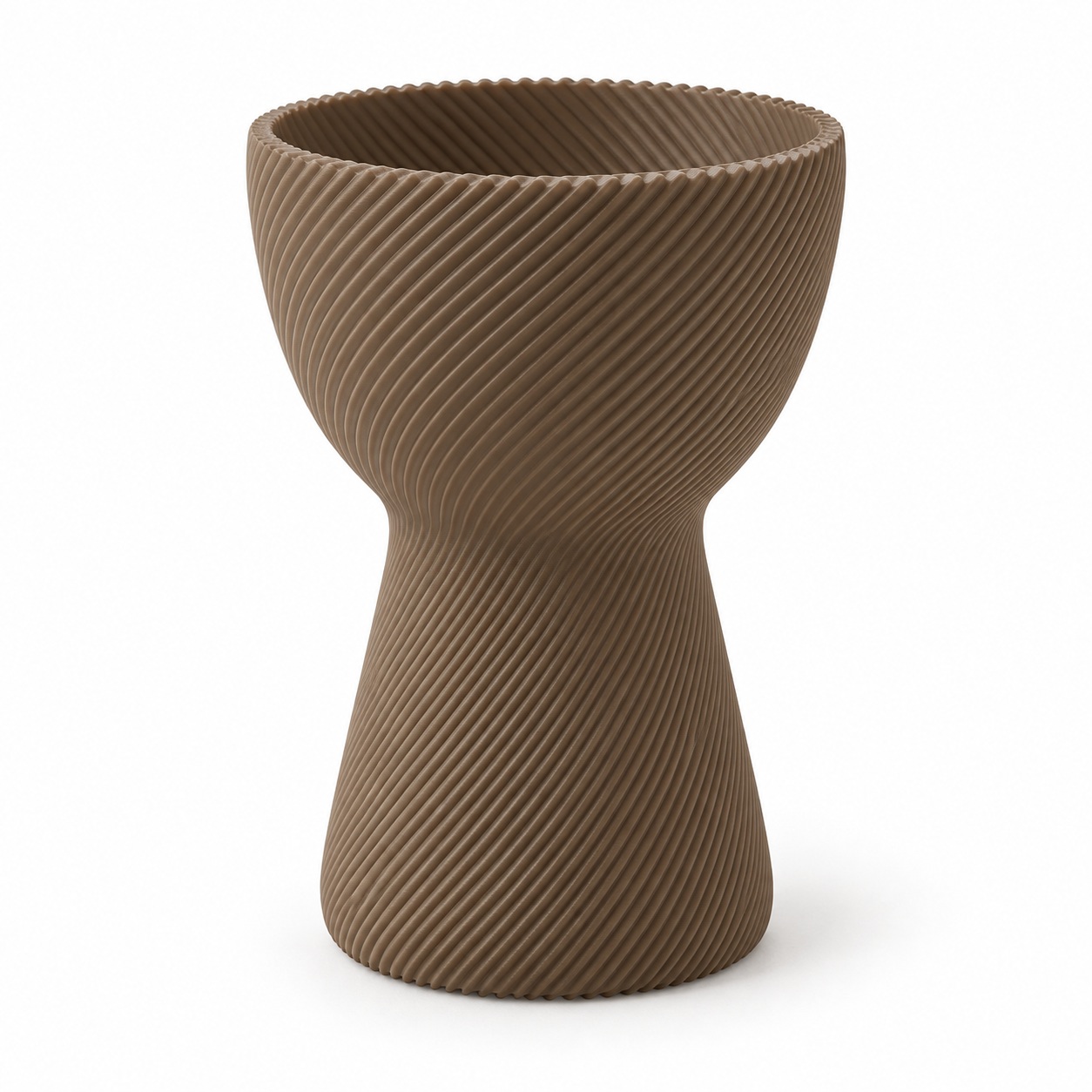Vaso Ampulheta Espiral Criandê Wood