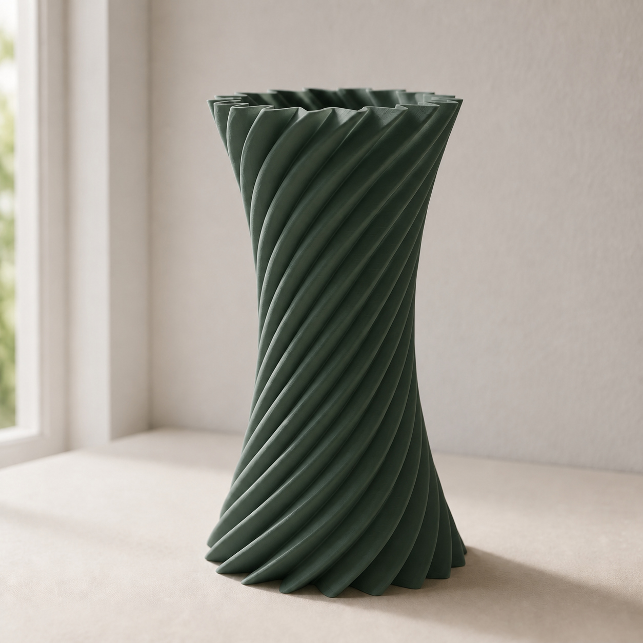 Vaso Espiral Martina Criandê Verde