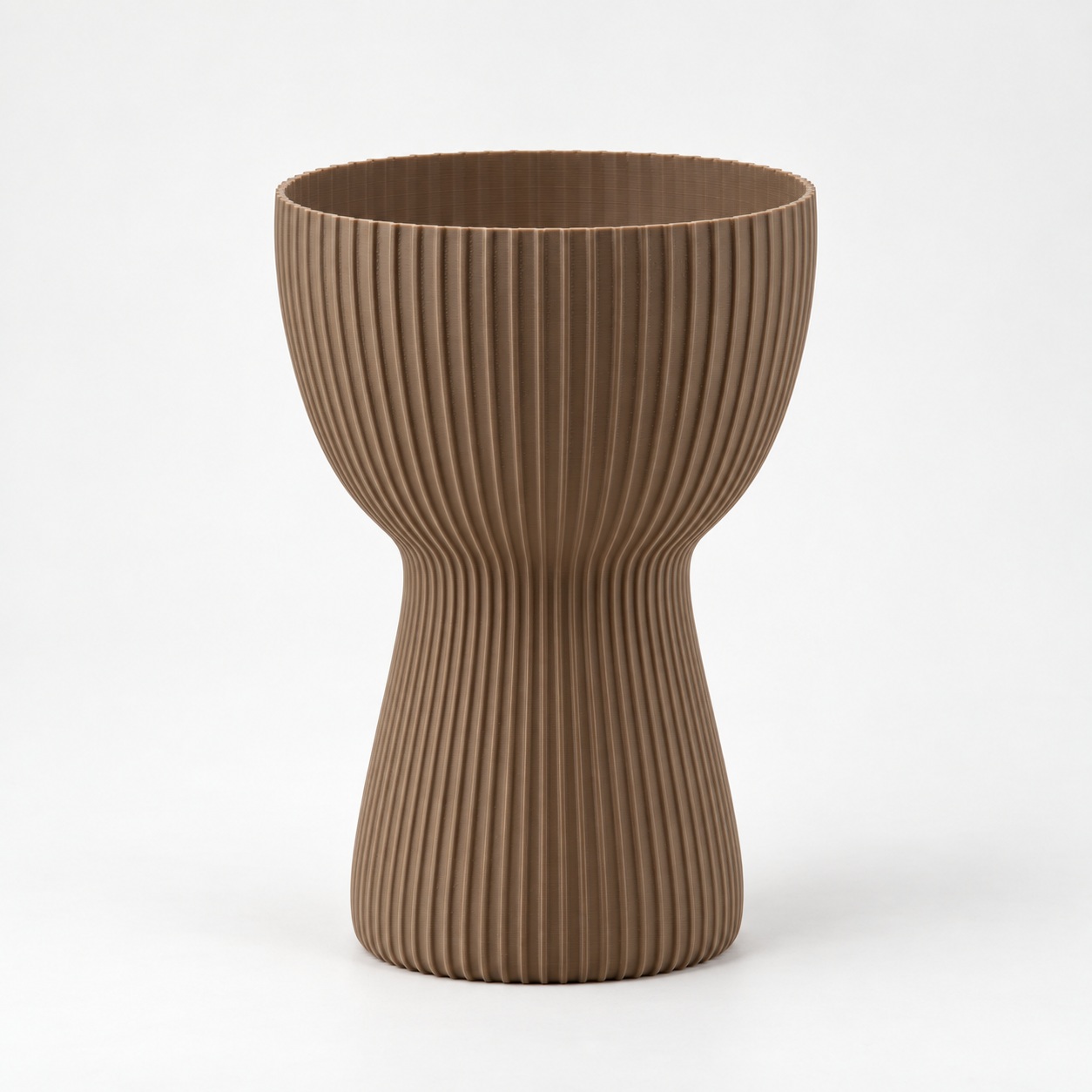 Vaso Copo Canelado Japandi Criandê Wood