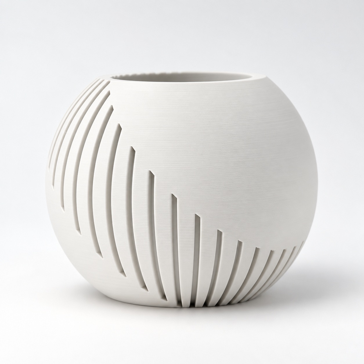 Vaso Japandi Esfera Criandê Branco